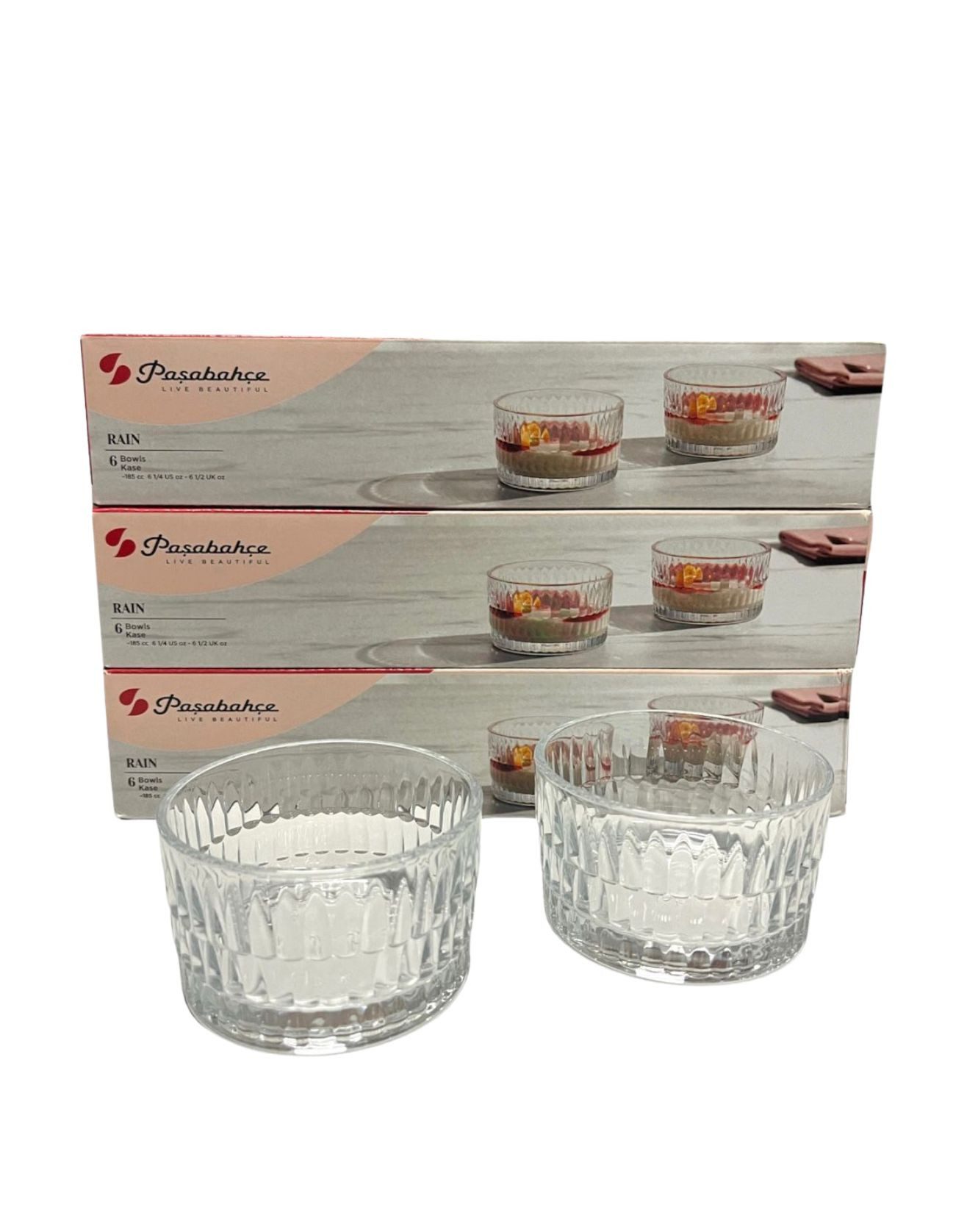 Pasabahce Dessertschale 6er Set Glasschale Knabberschale Snackschale Nusschalee, (6-tlg)
