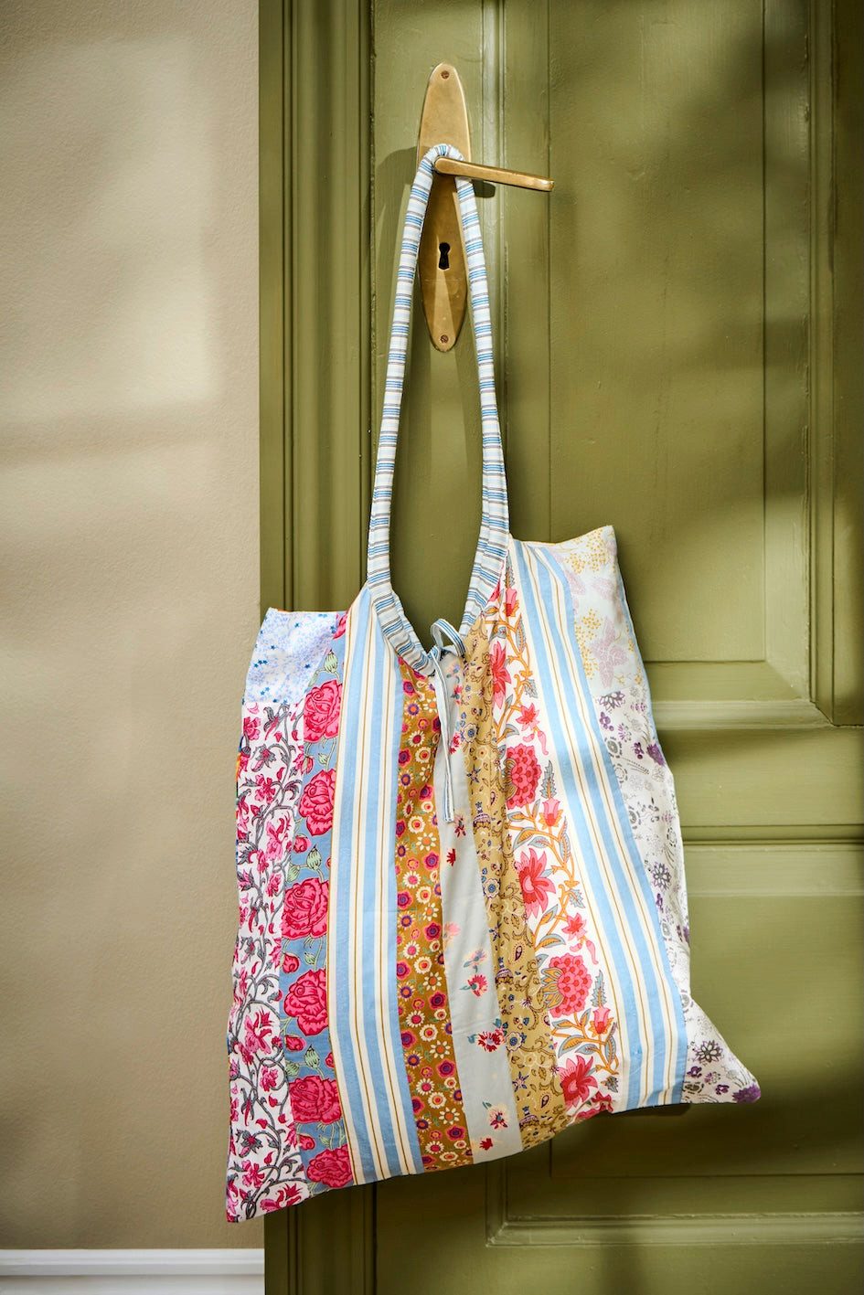 Ib Laursen Shopper IB Laursen Tasche UNIKA Patchwork – Einkaufstasche aus Baumwolle