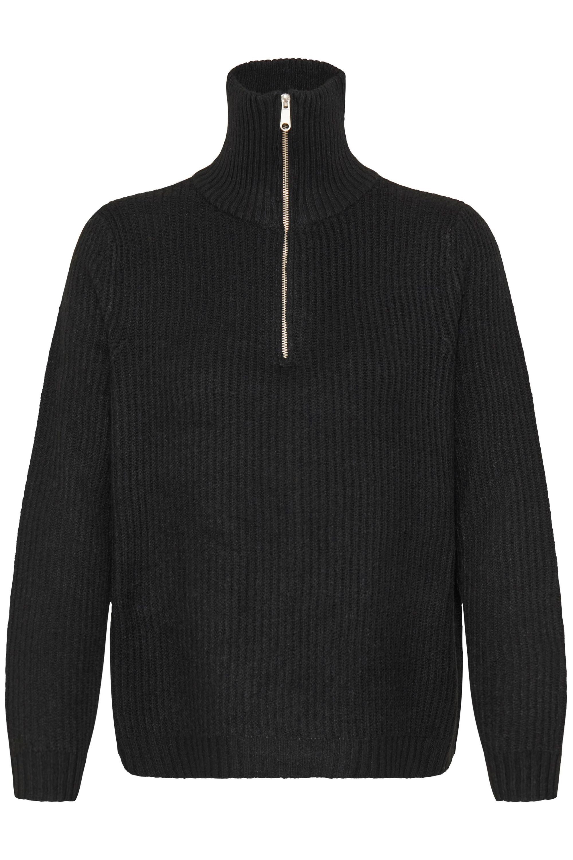 OXMO Troyer OXBallino Modischer Grobstrick-Pullover mit Troyerkragen