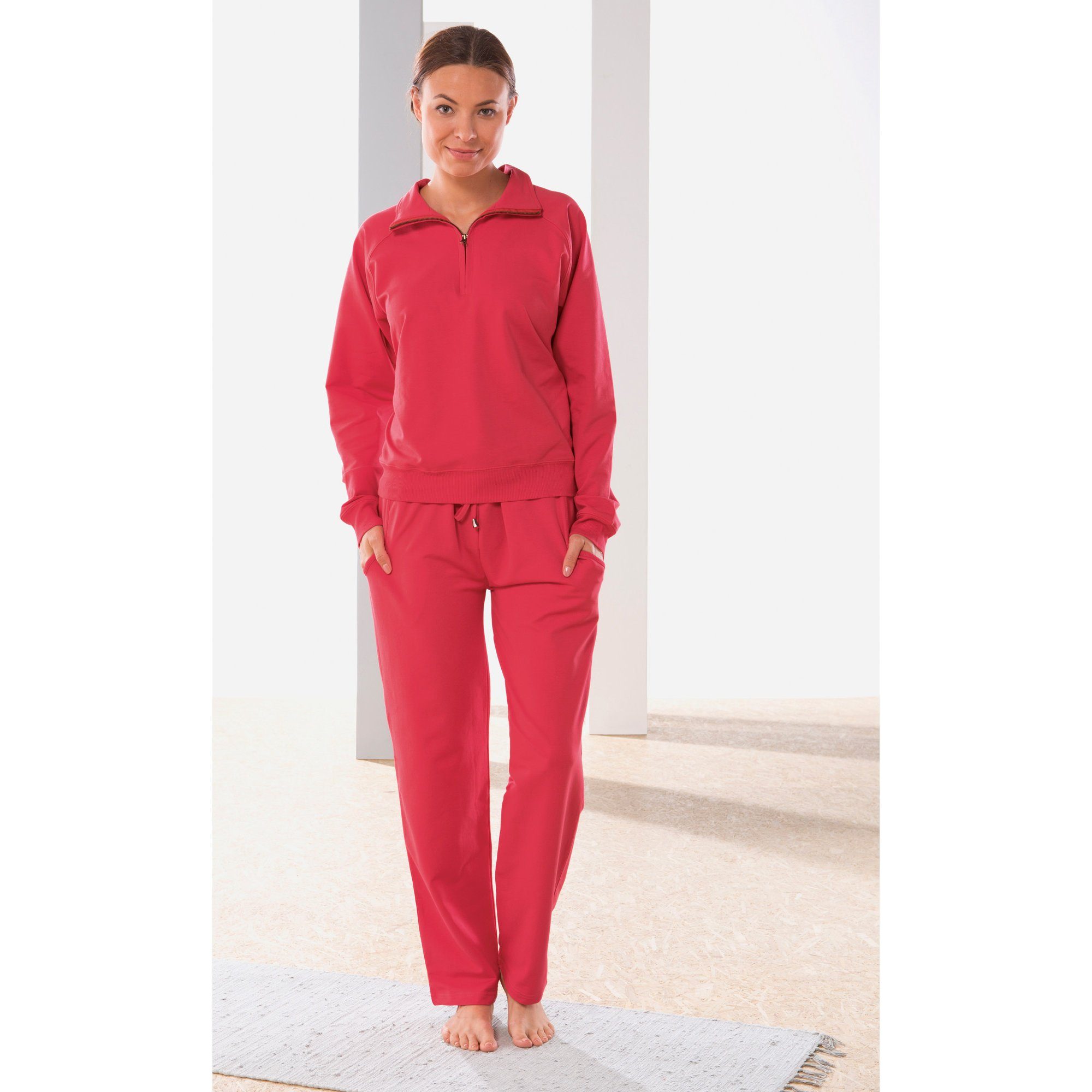 Erwin Müller Jogginghose Damen-Freizeithose, lang Uni