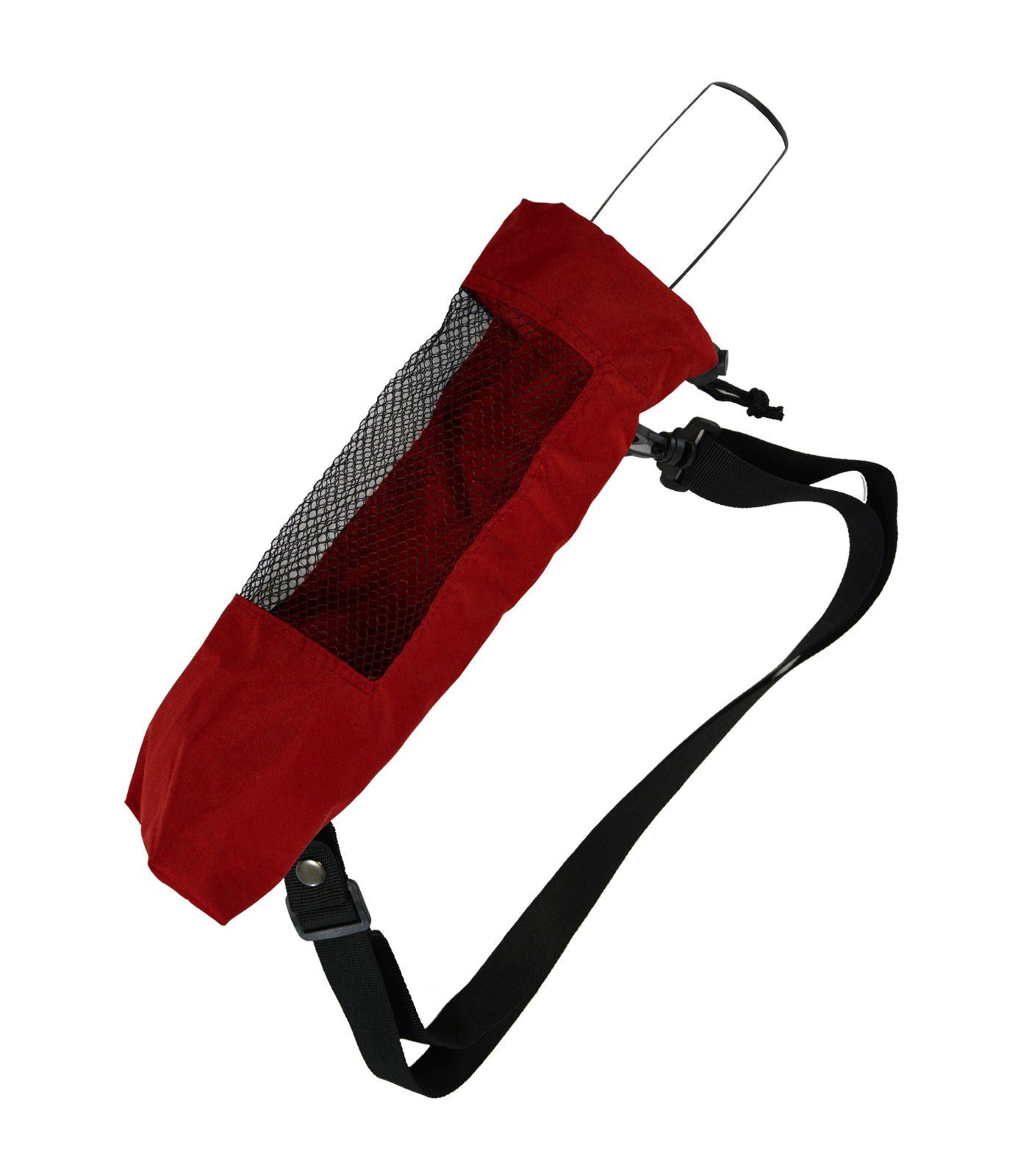 iX-brella Taschenregenschirm Trekking Hülle zum Umhängen für Taschenschirme, innovativ rot | Taschenschirme