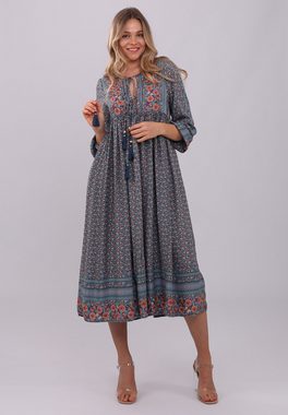 YC Fashion & Style Sommerkleid „Luftiges Sommerkleid mit Blumen- und Paisleymuster„ Alloverdruck, Basic, Boho, Hippie, gemustert