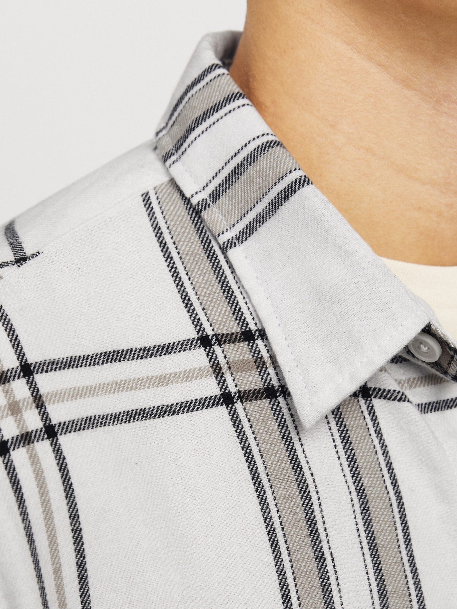 Jack & Jones Langarmhemd JORJOSHUA FLANNEL CHECK SHIRT LS LN