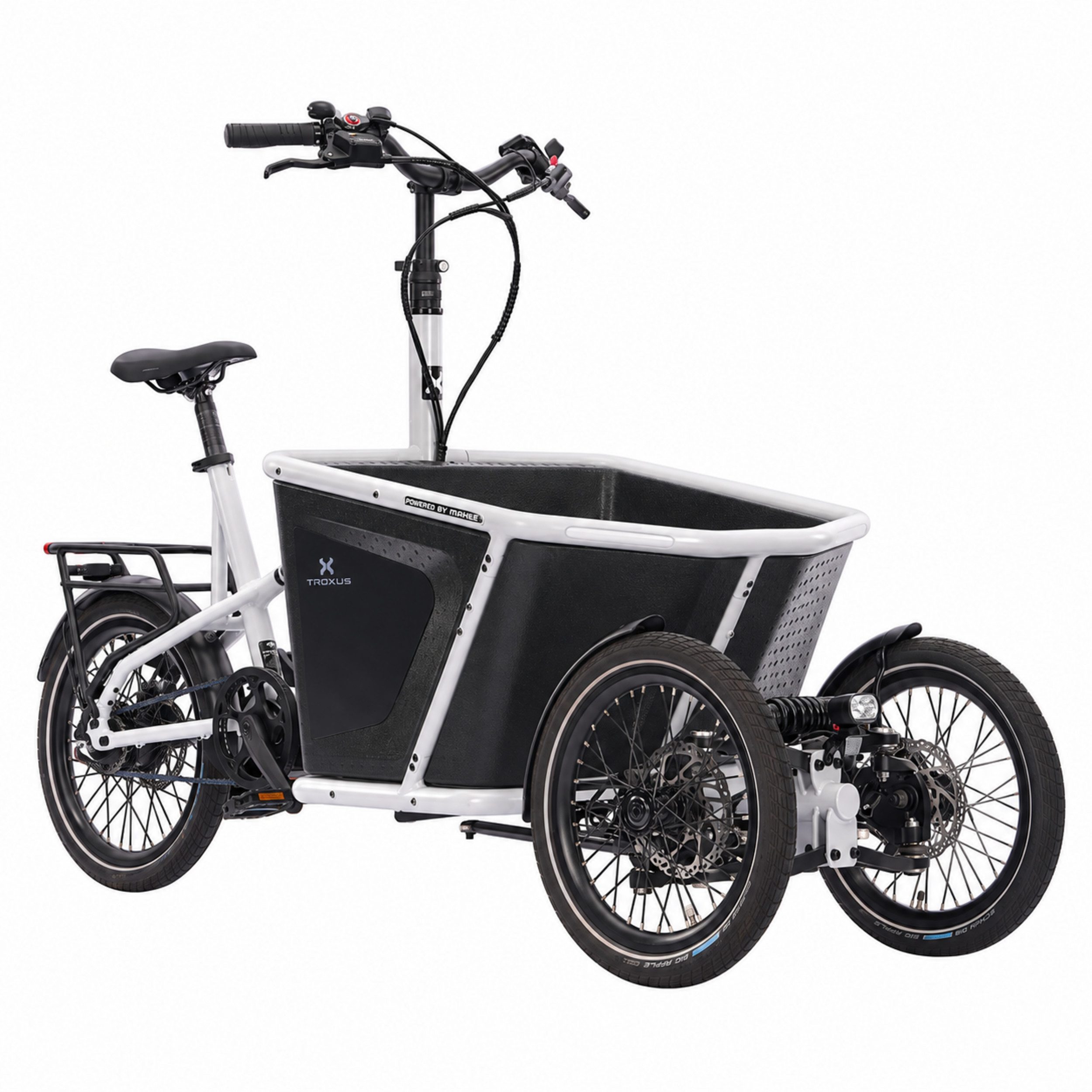 PixelPilot E-Bike E-Lastenrad CARVO 04 E-Lastenrad Dreirad mit Transportbox, Shimano EP6, Nexus Di2 Schaltwerk, Mittelmotor, 504 Wh, Maximale Belastung: 150 kg, Maximale Belastung der Transportbox: 50 kg
