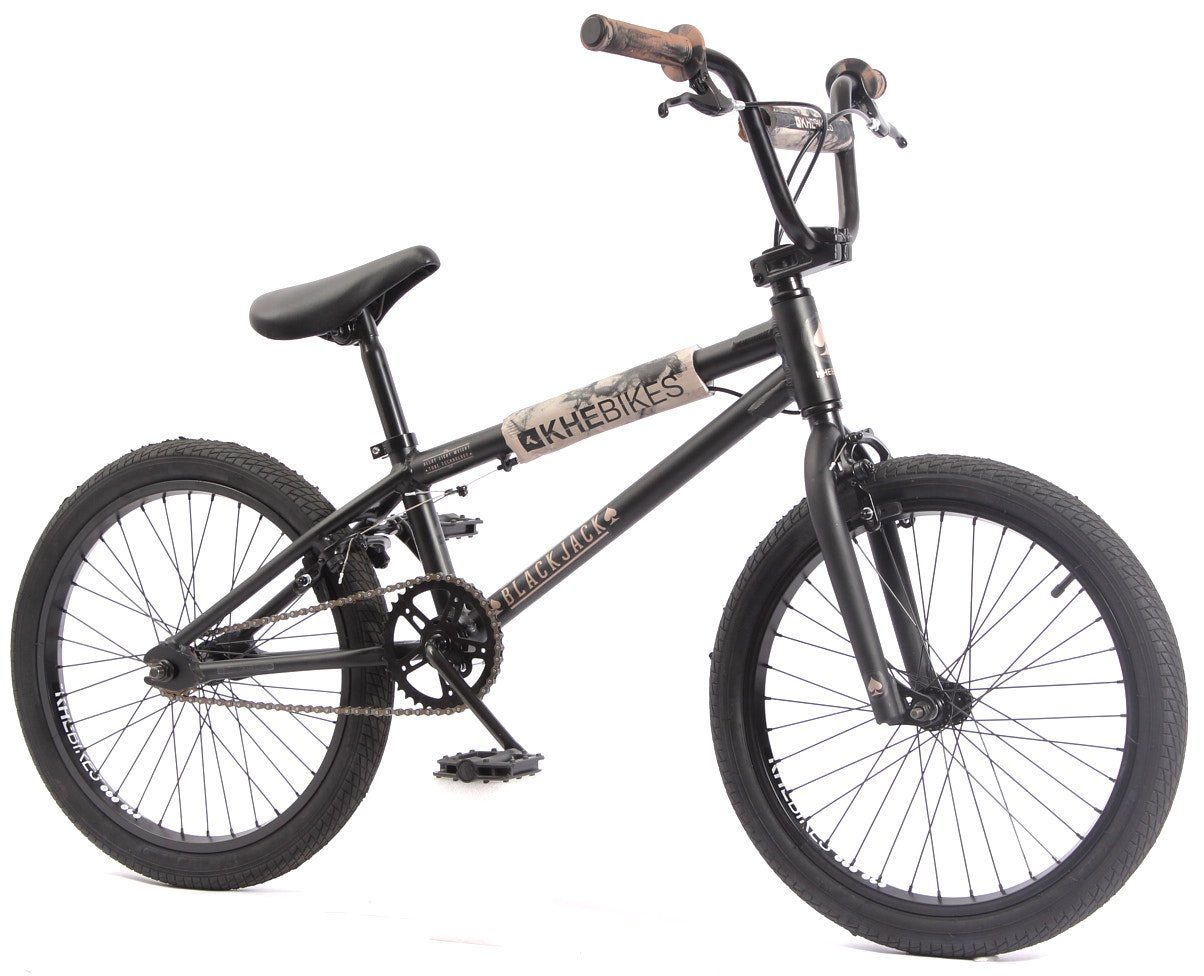 KHE BMXRad »BMX FAHRRAD 20 ZOLL BLACK JACK AL«, 1 Gang KHEbikes, ohne Schaltung, 140 170 cm