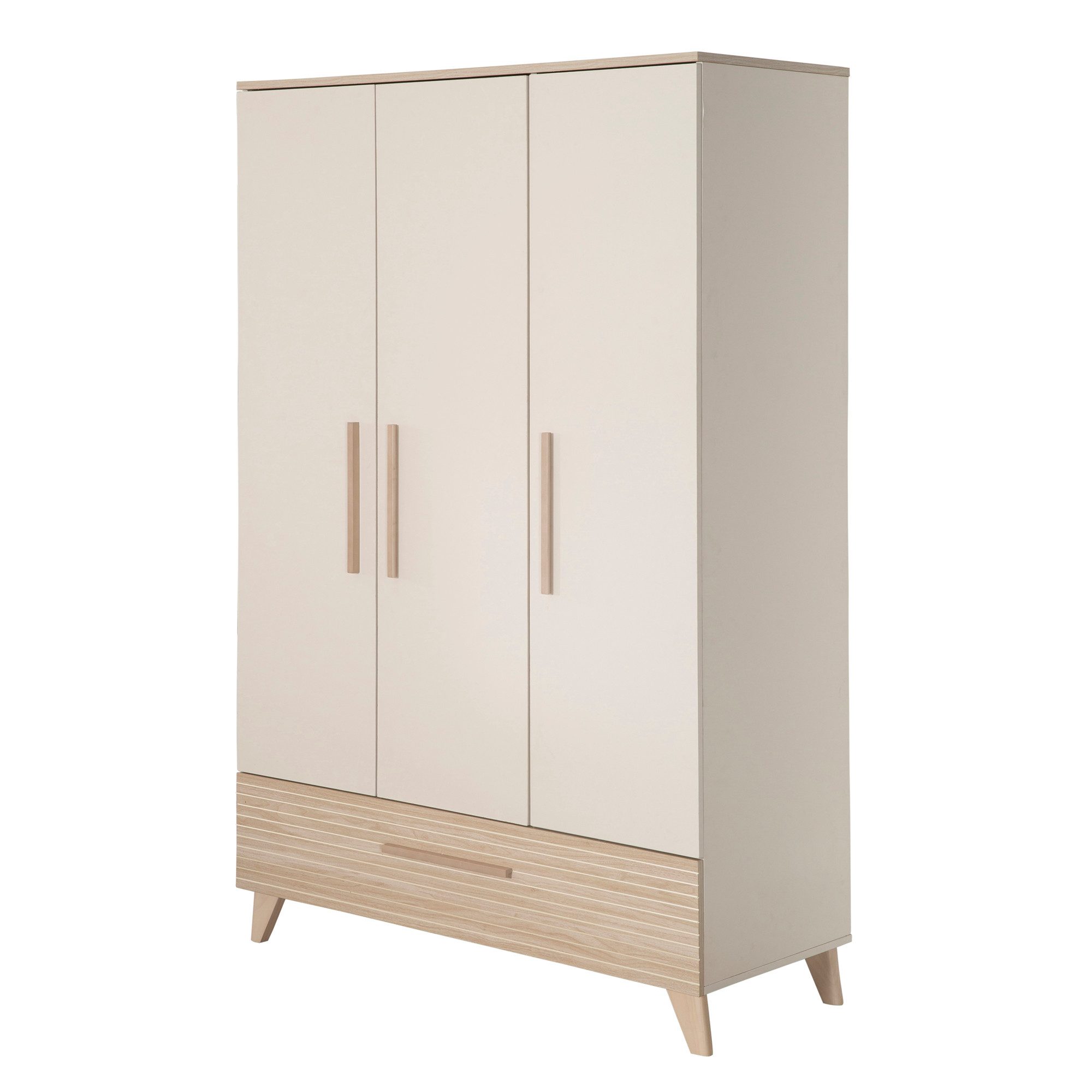 Kinderkleiderschrank Sidney - Schrank mit großer Schublade für Baby- & Kinderzimmer