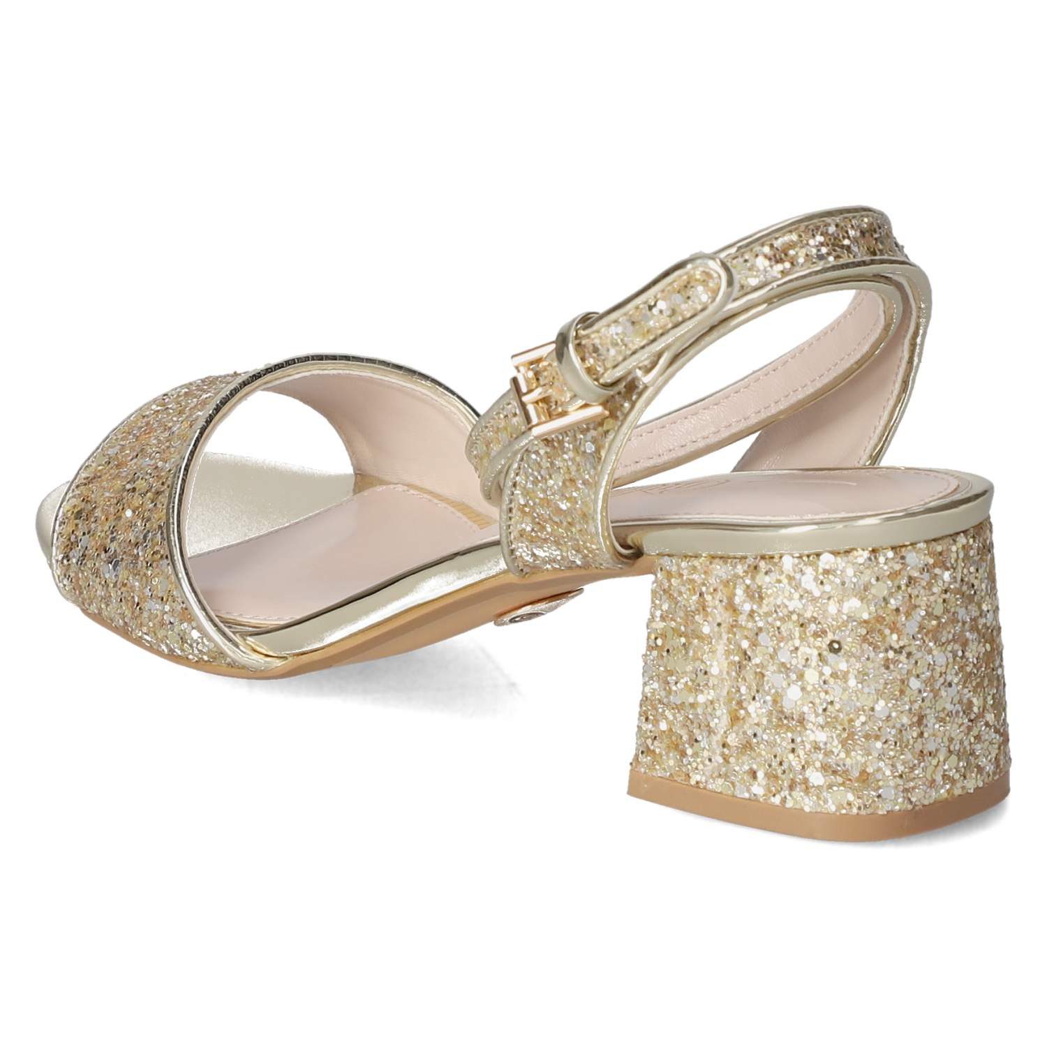 Buffalo Buffalo 1650015 Damen Synthetik gold Sandalette