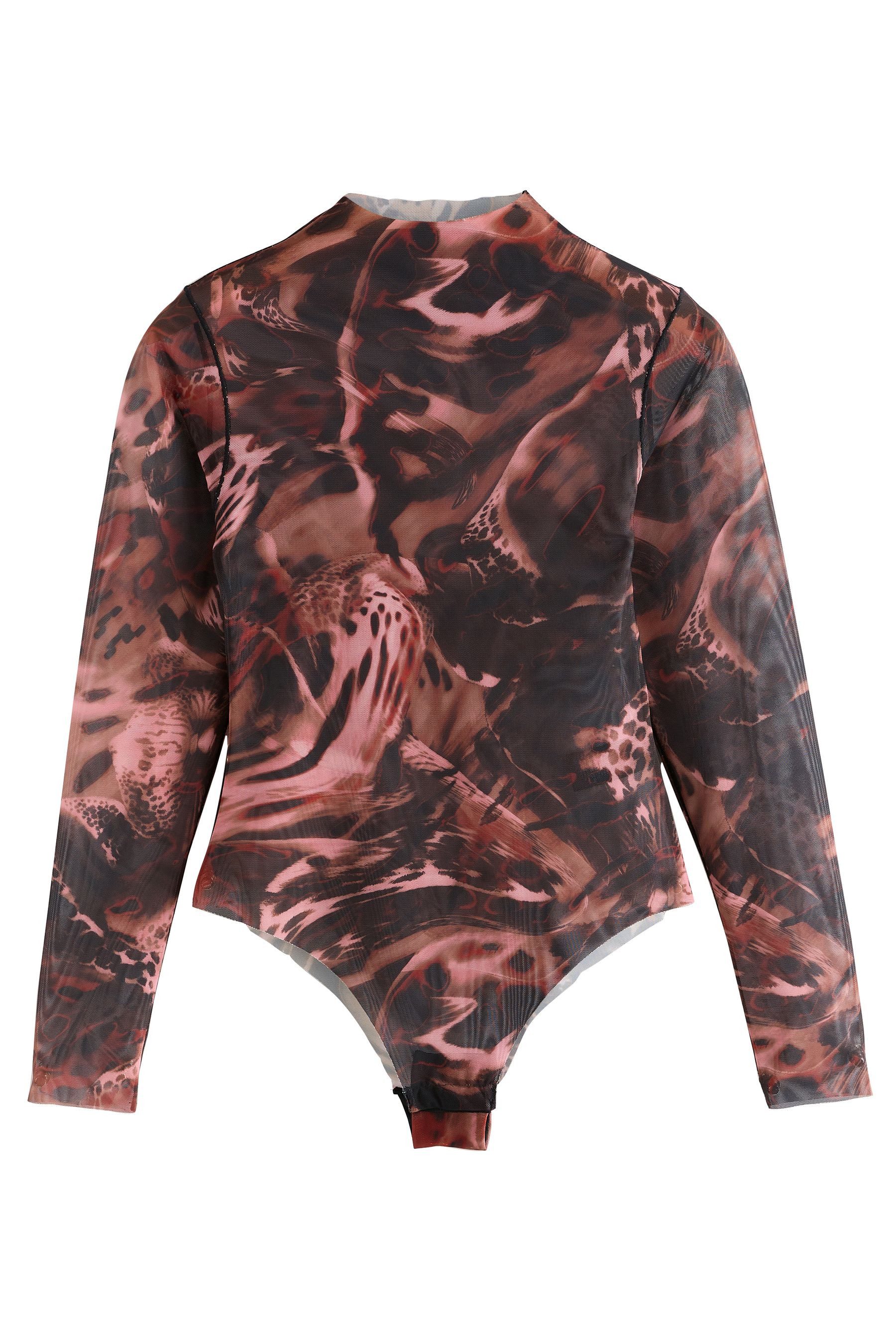 Next Langarmbody Hochgeschlossenes Mesh-Oberteil (1-tlg)