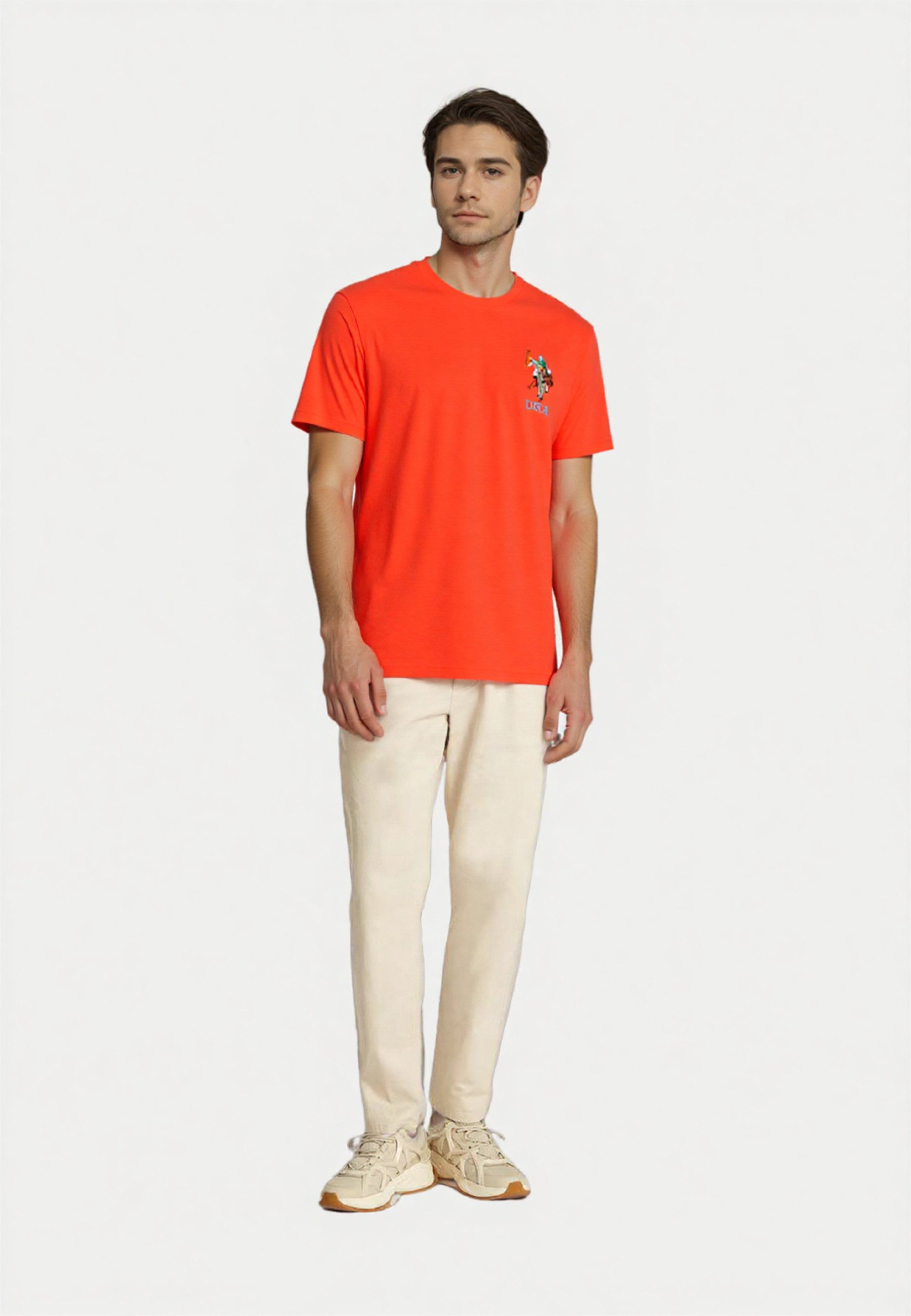 U.S. Polo Assn. T-Shirt T-Shirt Kurzarmshirt bunter Poloreiter (1-tlg., 1) günstig online kaufen