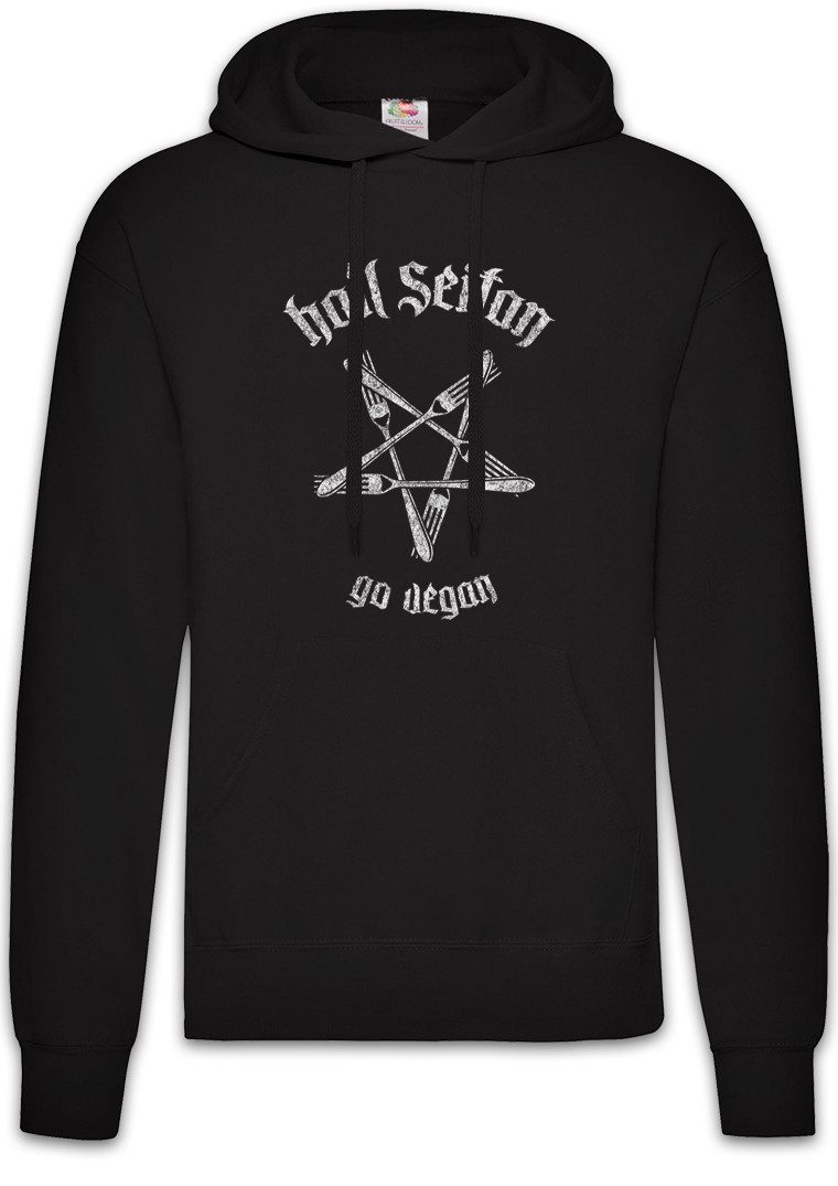 Urban Backwoods Hoodie Hail Seitan Herren Hoodie Satan Heil Vegan Vegetables Vegetarianism (1-tlg) Vegetarian Vegetarier Veganer Karnismus