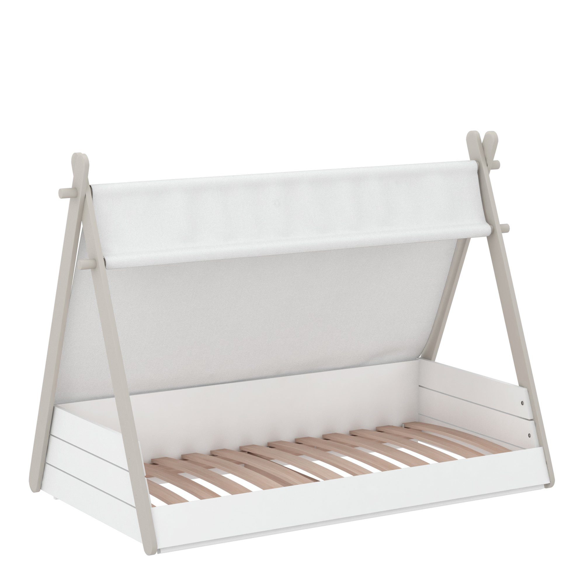 habeig Babybett Babybett TIPI Bett mit Lattenrost 70x140cm Kinderbett Spielbett, Bett in Form eines Wigwam.