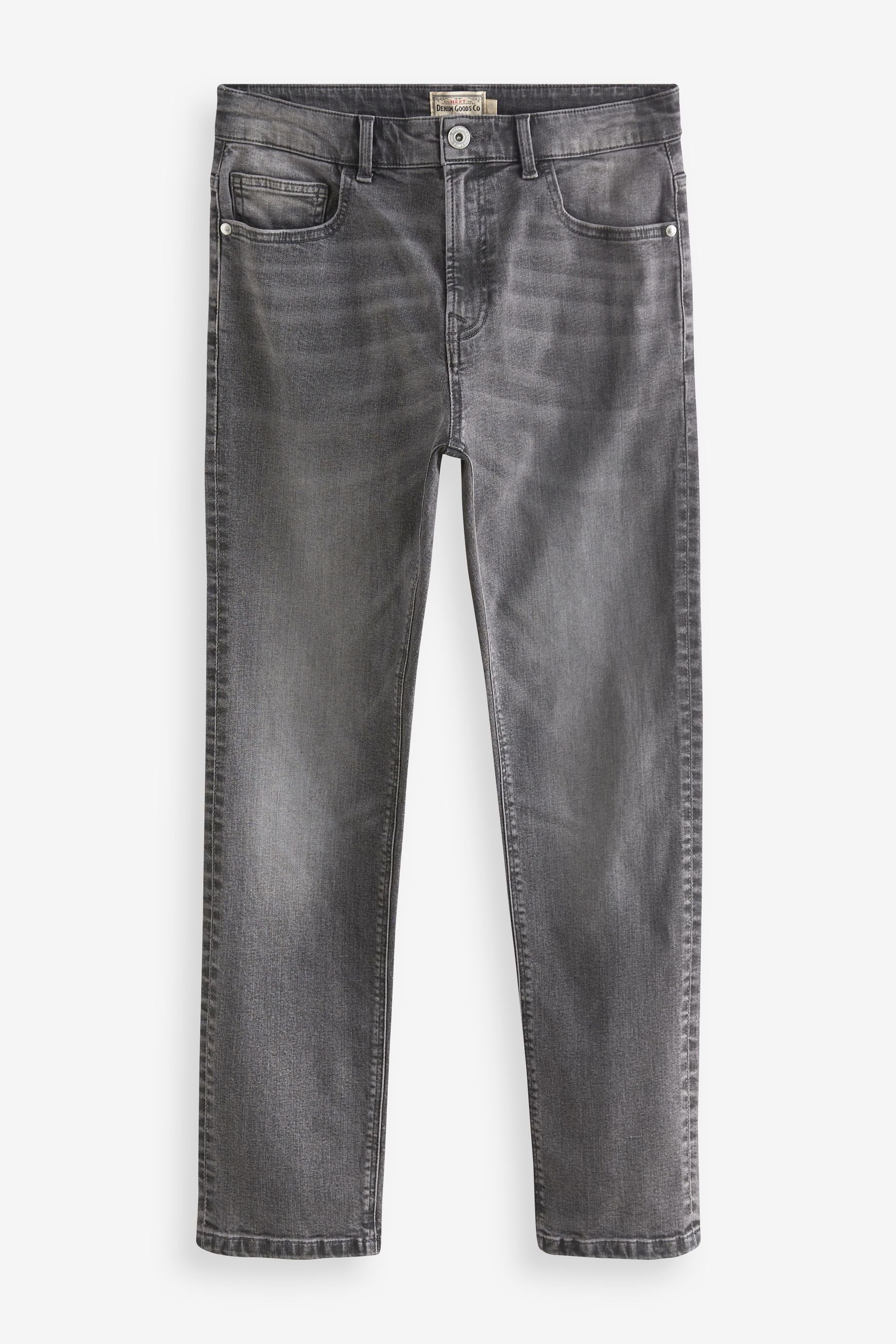 Slim-fit-Jeans (1-tlg) Fit Next Slim Essential mit Jeans Grey Stretch