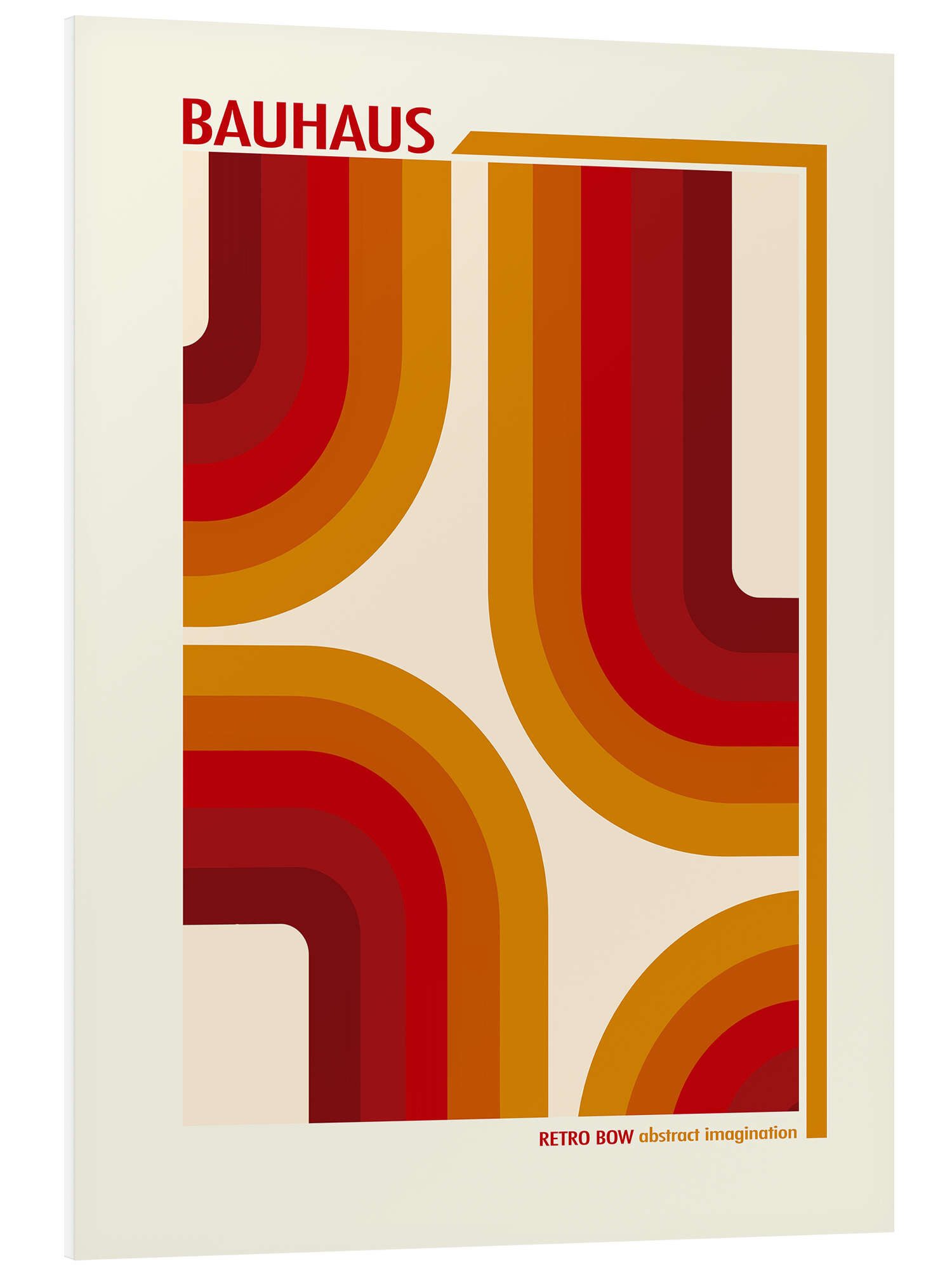 Posterlounge Wandbild Bauhaus - Retro Bow, Mandy Reinmuth, erhältlich als Poster, Leinwandbild, Wandsticker oder Acrylglasbild