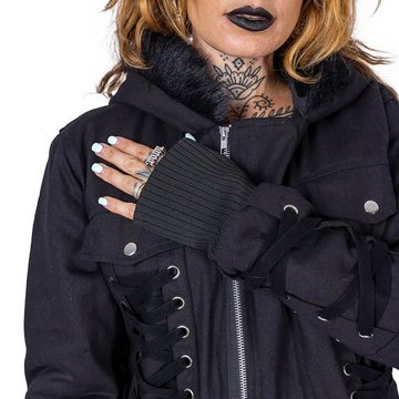 Vixxsin Blouson Emre Jacke Gothic Metal Schnürung