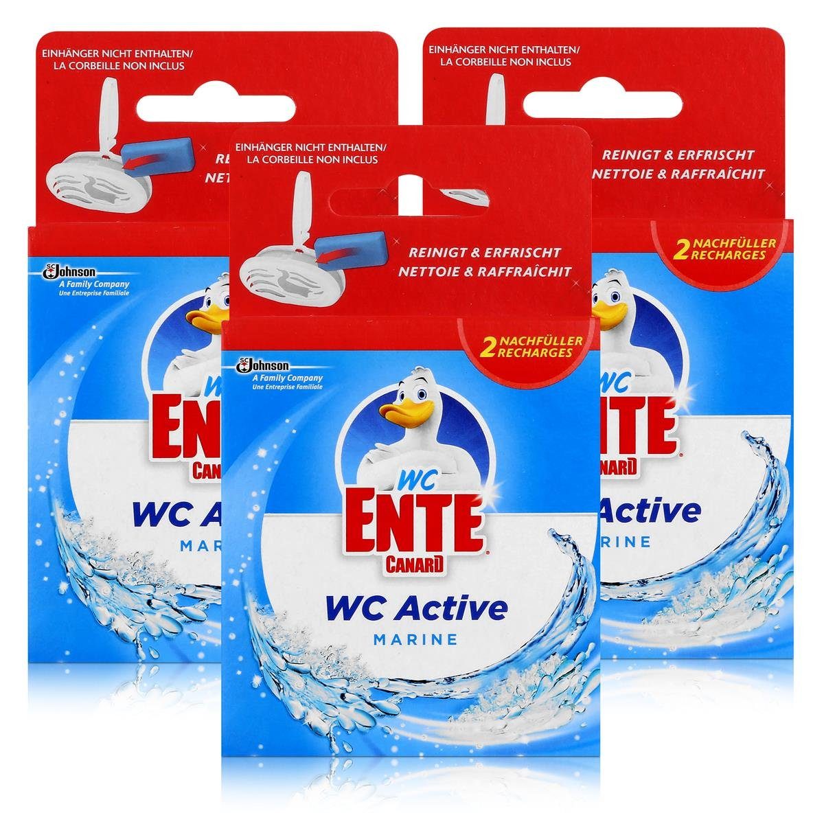 WC Ente WC Ente Nachfüller für Einhänger Marine 2x40g WC-Stein (3er Pack) WC-Reiniger