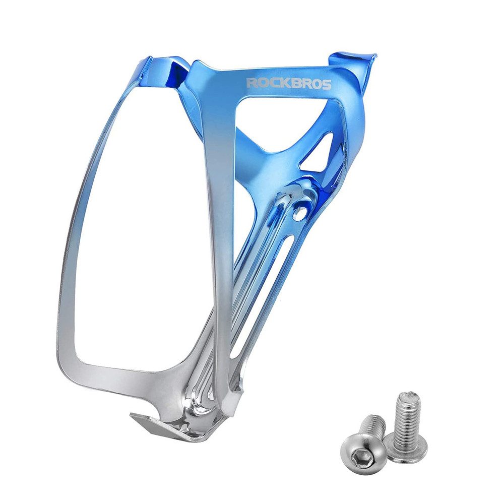 ROCKBROS Flaschenhalter Trinkflaschenhalter Rahmenhalterung Fahrradzubehör, (Spar-Set, 1-St., 15 x 7 x 9 cm leicht), Aluminium, ca. 30 g, verstellbar, galvanisiert