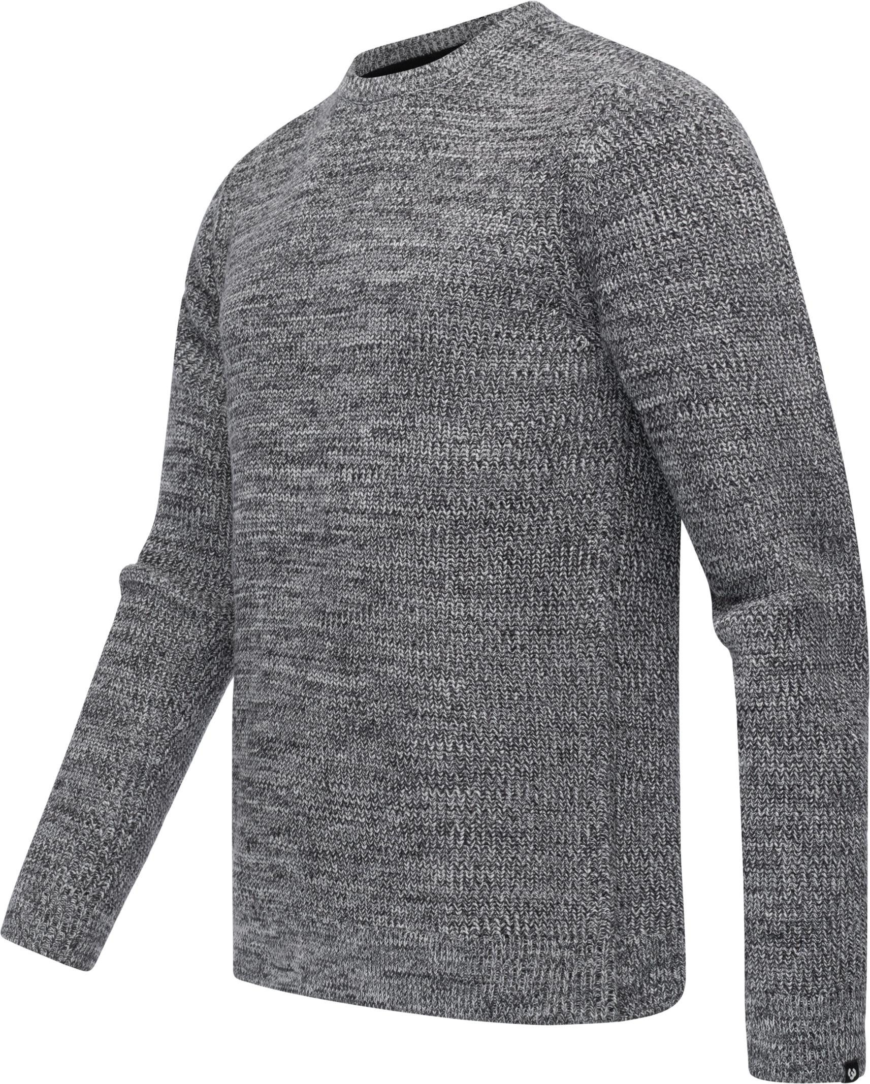 Ragwear Strickpullover Aralt stylischer Herren Sweatpullover mit Rippbündchen