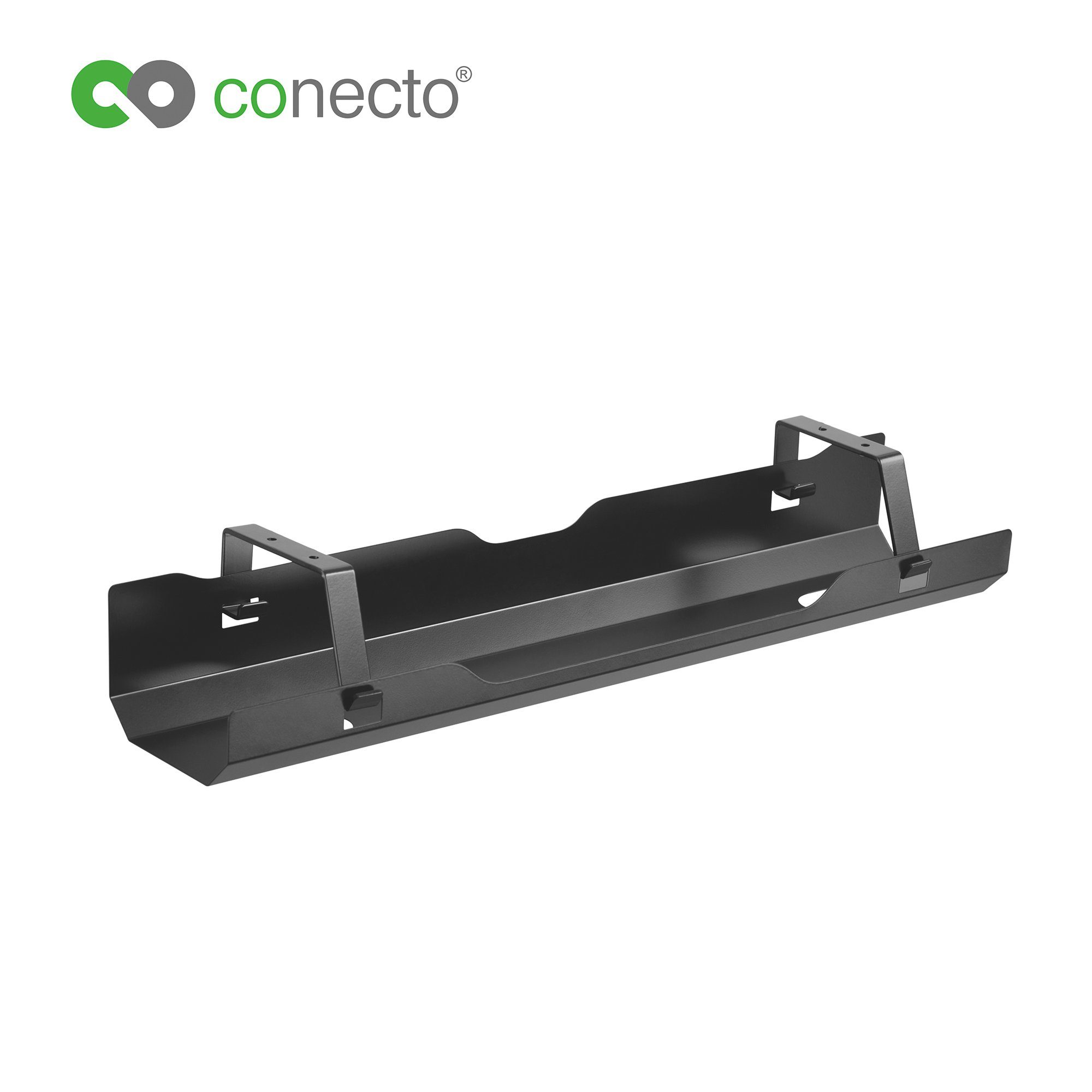 conecto Kabelkanal conecto® Schreibtisch Kabellhalterung, schwarz