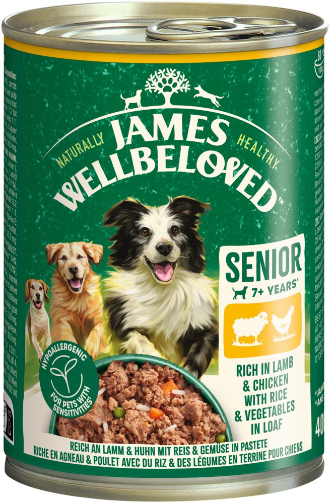 JAMES WELLBELOVED™ Hund Dose Senior Lamm & Huhn in Pastete 400g