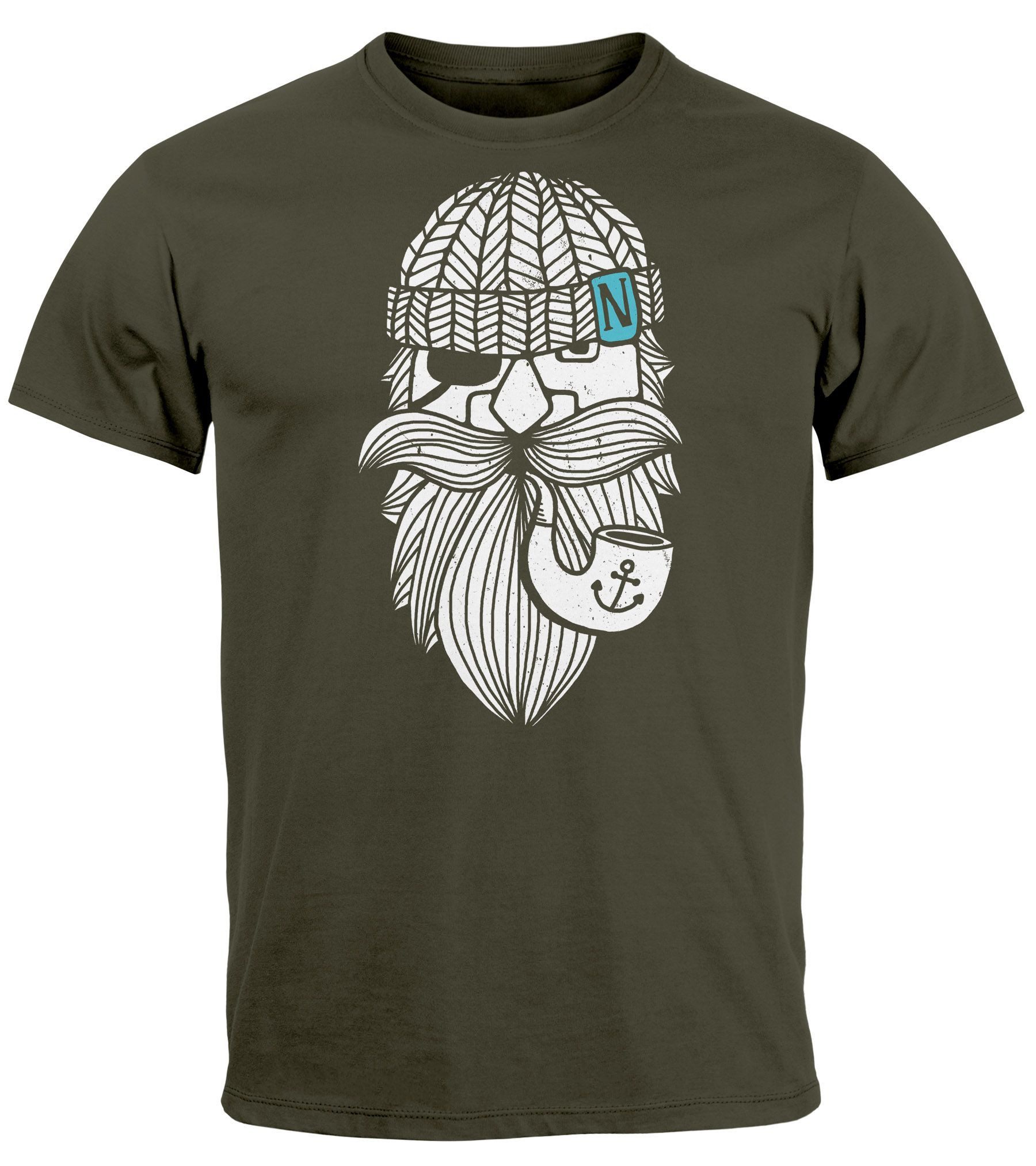 Neverless Print-Shirt Herren T-Shirt Printshirt Seemann günstig online kaufen