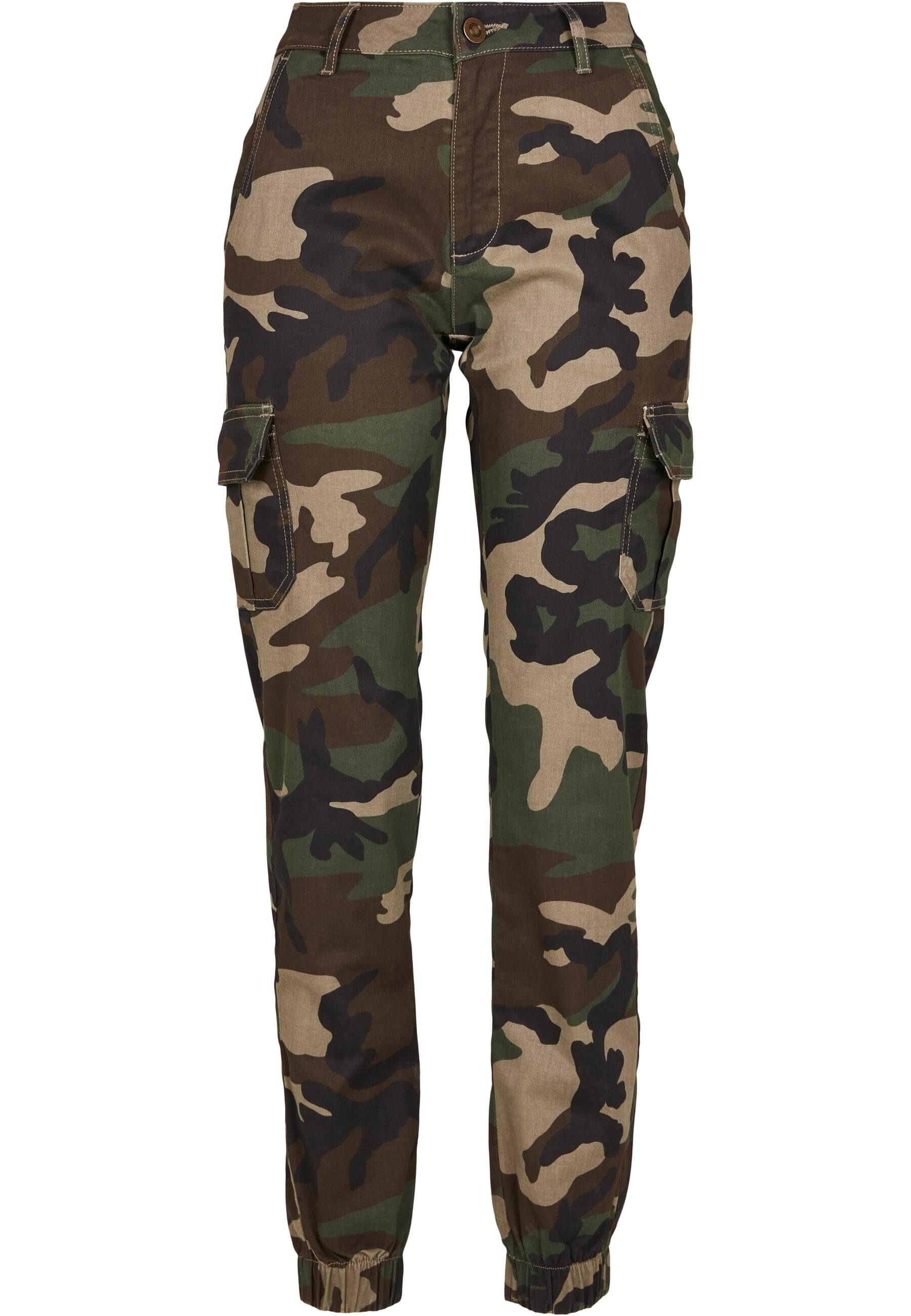 URBAN CLASSICS Cargohose Urban Classics Damen Ladies High Waist Camo Cargo Pants (1-tlg)