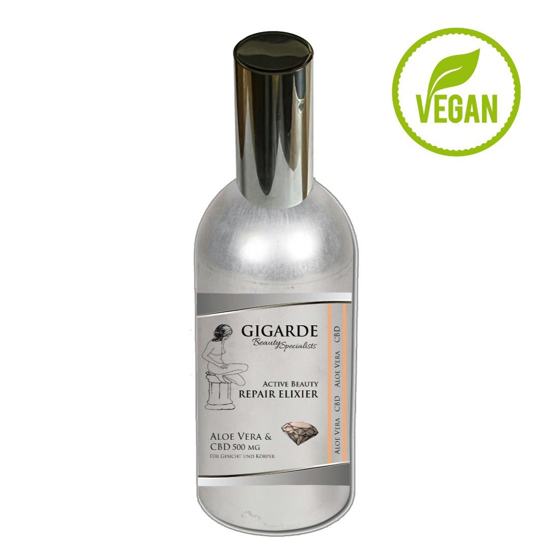 Gigarde Aloe Kosmetik GmbH Körpergel Repair Elixier mit Aloe Vera und CBD, 100 ml, CBD 500 mg