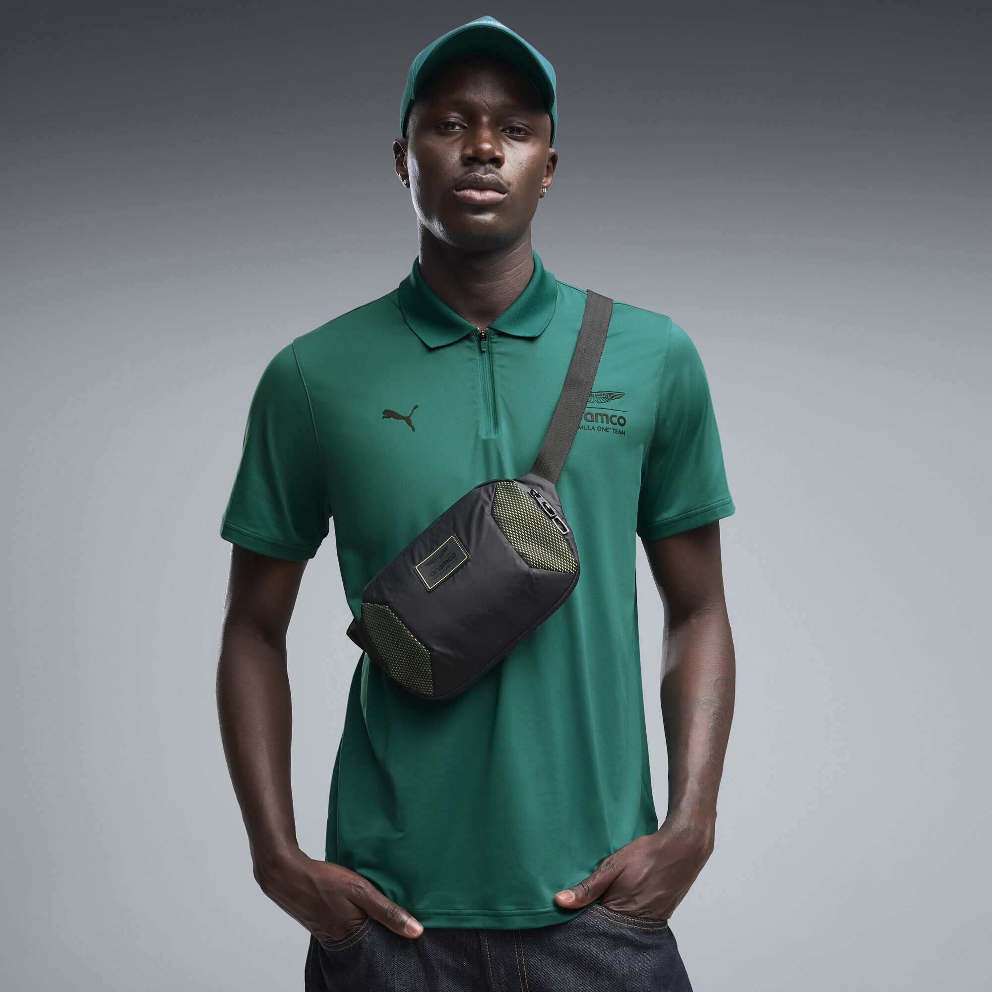 PUMA Bauchtasche PUMA x ASTON MARTIN ARAMCO F1® TEAM 1,5 l Bauchtasche Erwachsene