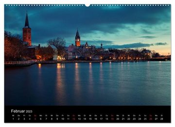 CALVENDO Wandkalender Berlin zwischen Tag und Nacht (Premium, hochwertiger DIN A2 Wandkalender 2023, Kunstdruck in Hochglanz)