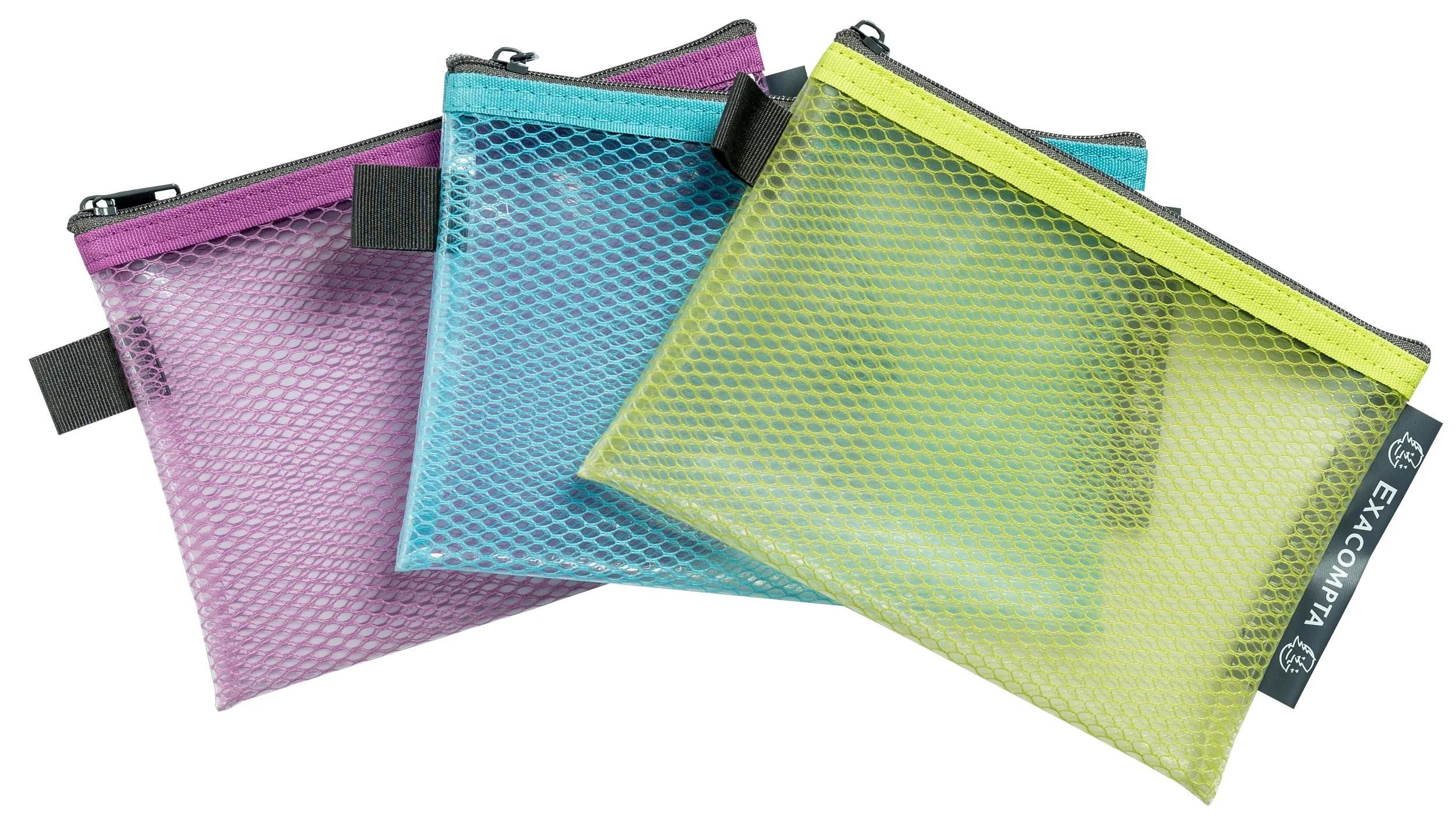 EXACOMPTA Prospekthülle 12x Transparente Tasche/Etui, RC-PP, Pop'N Co - sortiert - 38120E, Hülle mit Zip-Verschluss