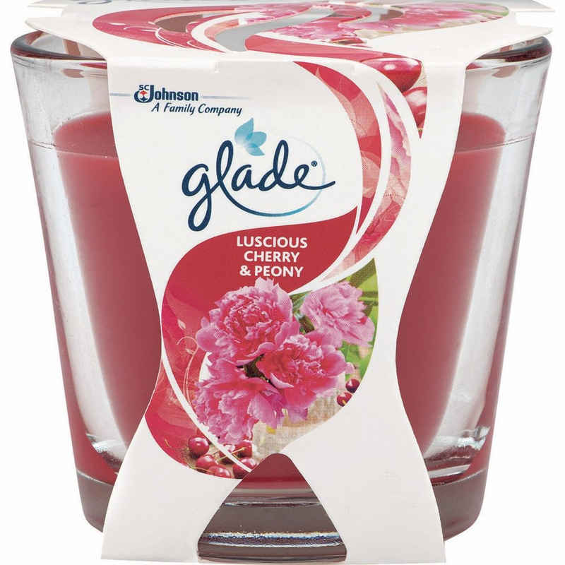 Glade by Brise Duftkerze Glade Decor Duftkerze im Glas Luscious Cherry & Peony Duft 70g