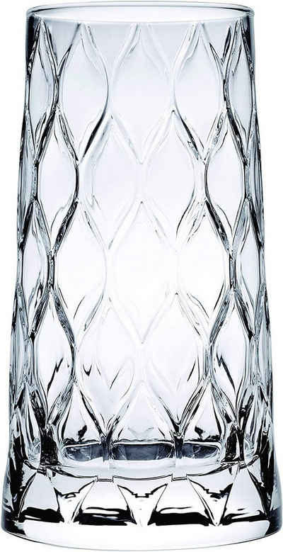 Pasabahce Gläser-Set Leafy 420855, Glas, 4er Saftgläser Set