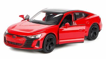 Welly Modellauto AUDI RS E-tron GT Modellauto 12cm aus Metall Modell 82 (Rot), Auto Spielzeugauto WELLY Spielzeug Kinder Geschenk