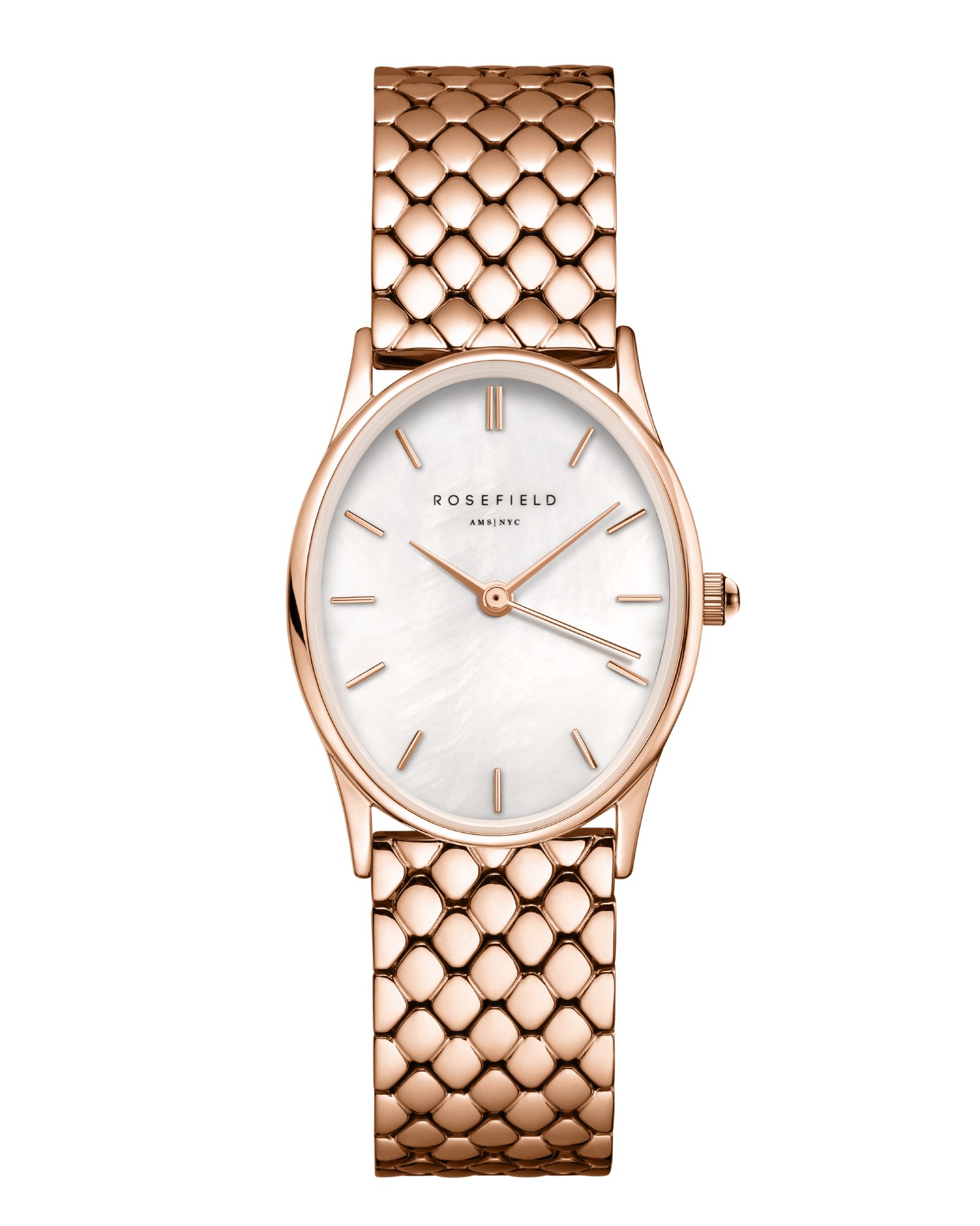 ROSEFIELD Quarzuhr ROSEFIELD Damenuhr Oval 29mm Rosa