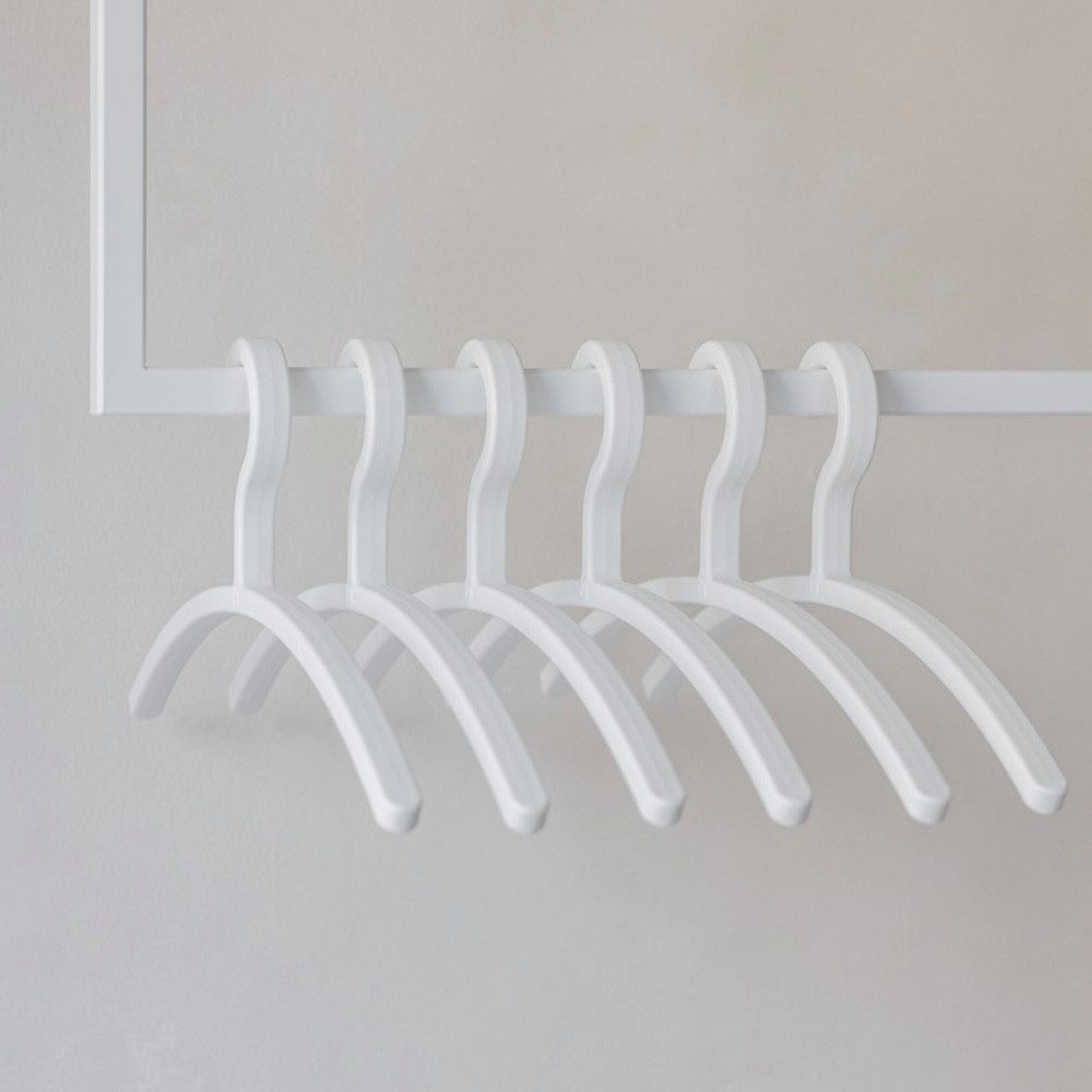 Metallbude Kleiderbügel FAY, (6-tlg), Garderobenhaken aus Kunststoff, platz günstig online kaufen