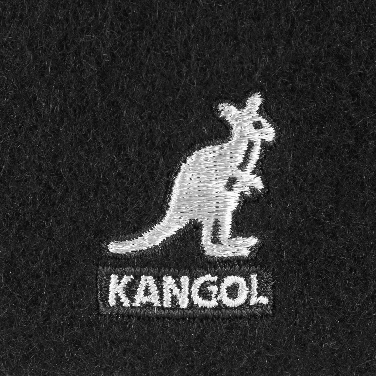 Schiebermütze Kangol Schirm Cap mit (1-St) schwarz Flat