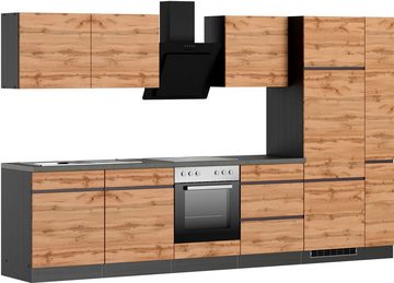 Kochstation Küche KS-Riesa, Stellbreite 330 cm, wahlweise mit oder ohne E-Geräte