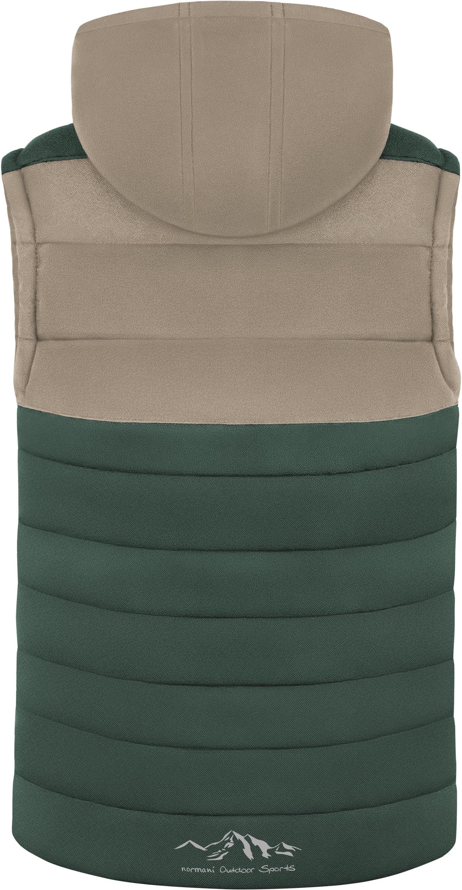 normani Steppweste Kinder Weste Larvik (1-tlg) Wattierte Winterweste Steppweste mit Kapuze Outdoor Weste