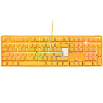 Ducky One 3 Yellow Gaming-Tastatur (MX-Silent-Red, RGB-LED, DE-Layout QWERTZ)