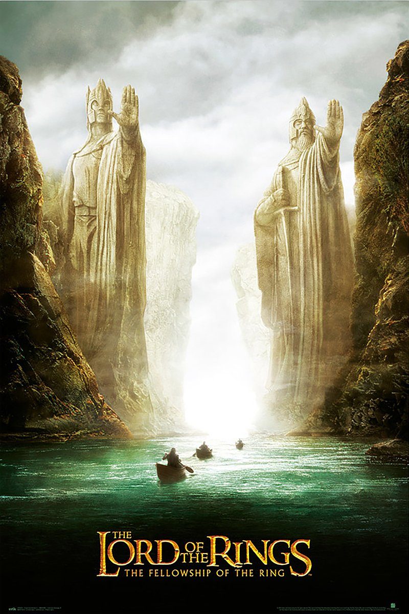 Grupo Erik Poster Herr der Ringe Poster Argonath Teaser 61 x 91,5 cm günstig online kaufen