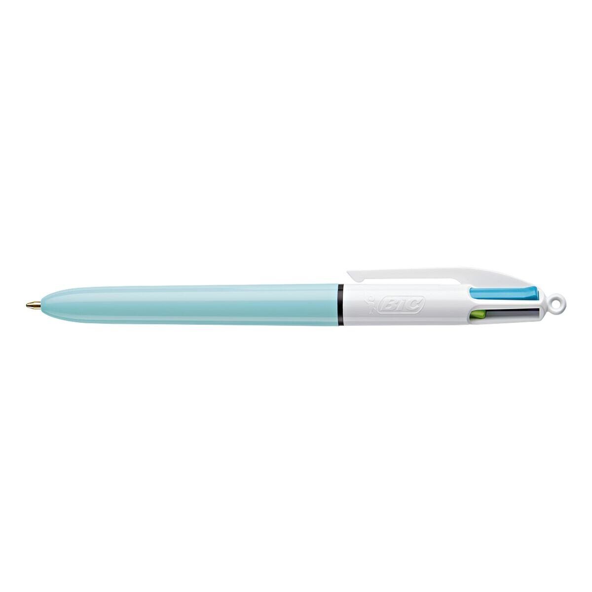 BIC Kugelschreiber 4 Colours Fashion/Fun, 4 Pastellfarben in einem Stift