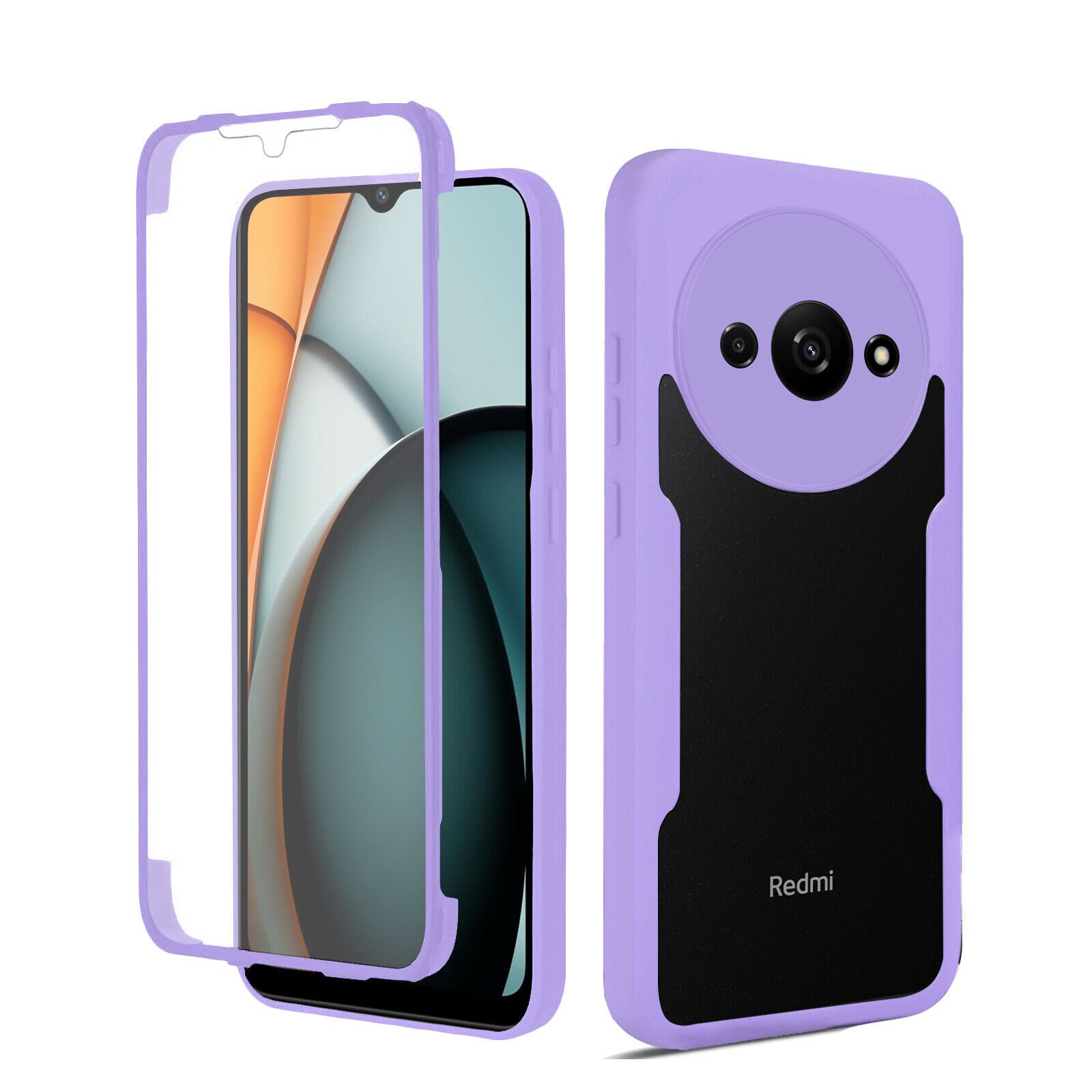betterfon Handyhülle für Xiaomi Redmi A3 2-teiliges 360° TPU Schutzcase, 2-teiliges 360 Grad Case mit Rundumschutz und Displayschutz