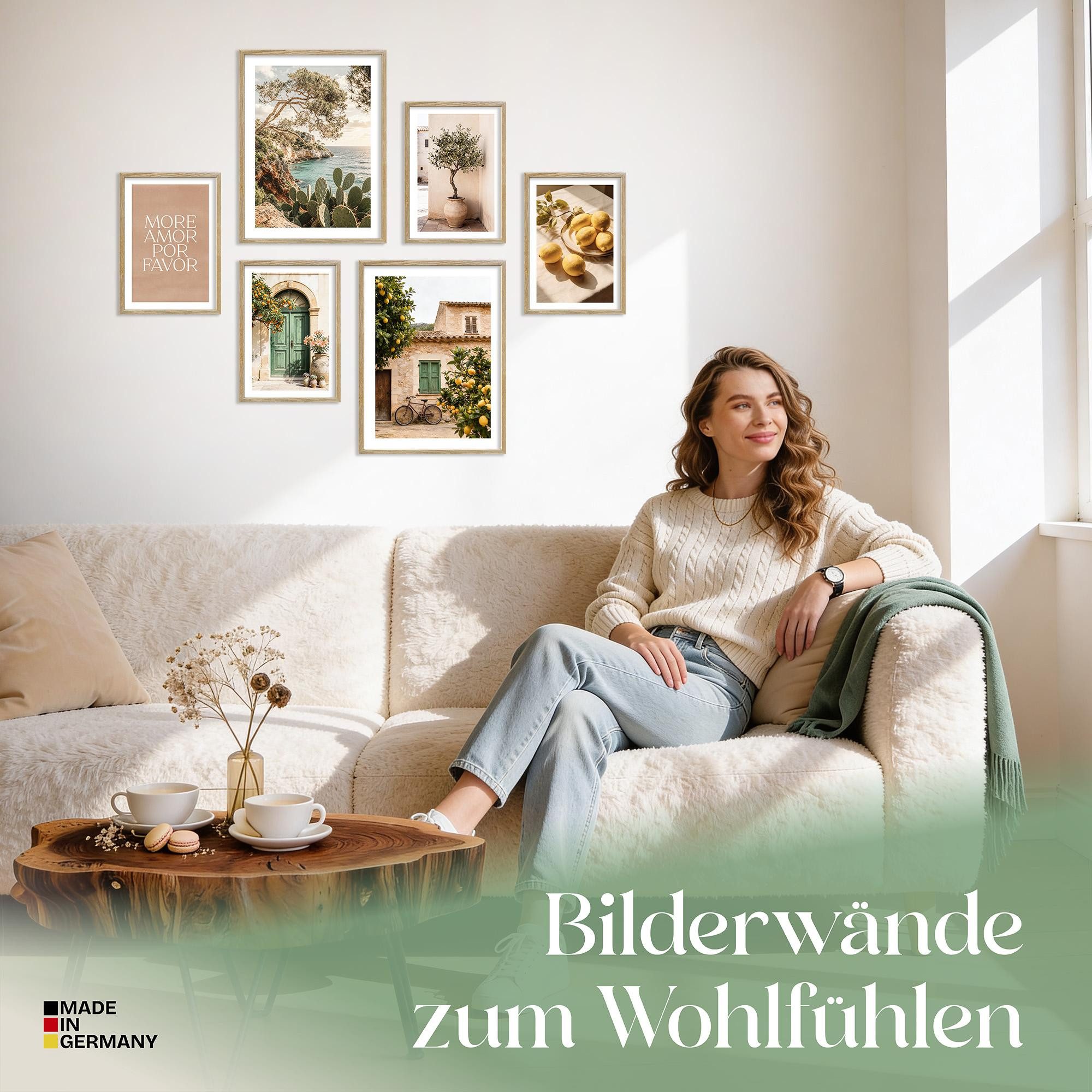 ARTFAVES Bilder-Collage Poster Set La Dulce Vida Española I mehrteilige Bilderwand I Wandbilde, (Wandbilder modern, 6 St) – Bild 2 von 5