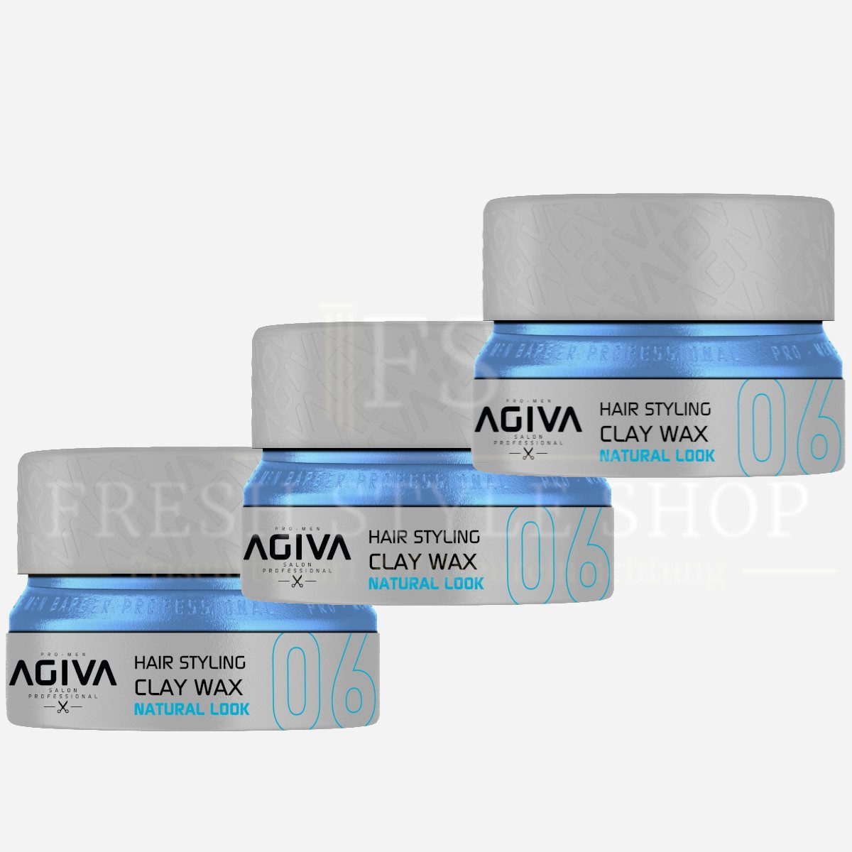 Haarwachs 3x Haarwachs Haar Wax 155ml 06 Clay Natural Look