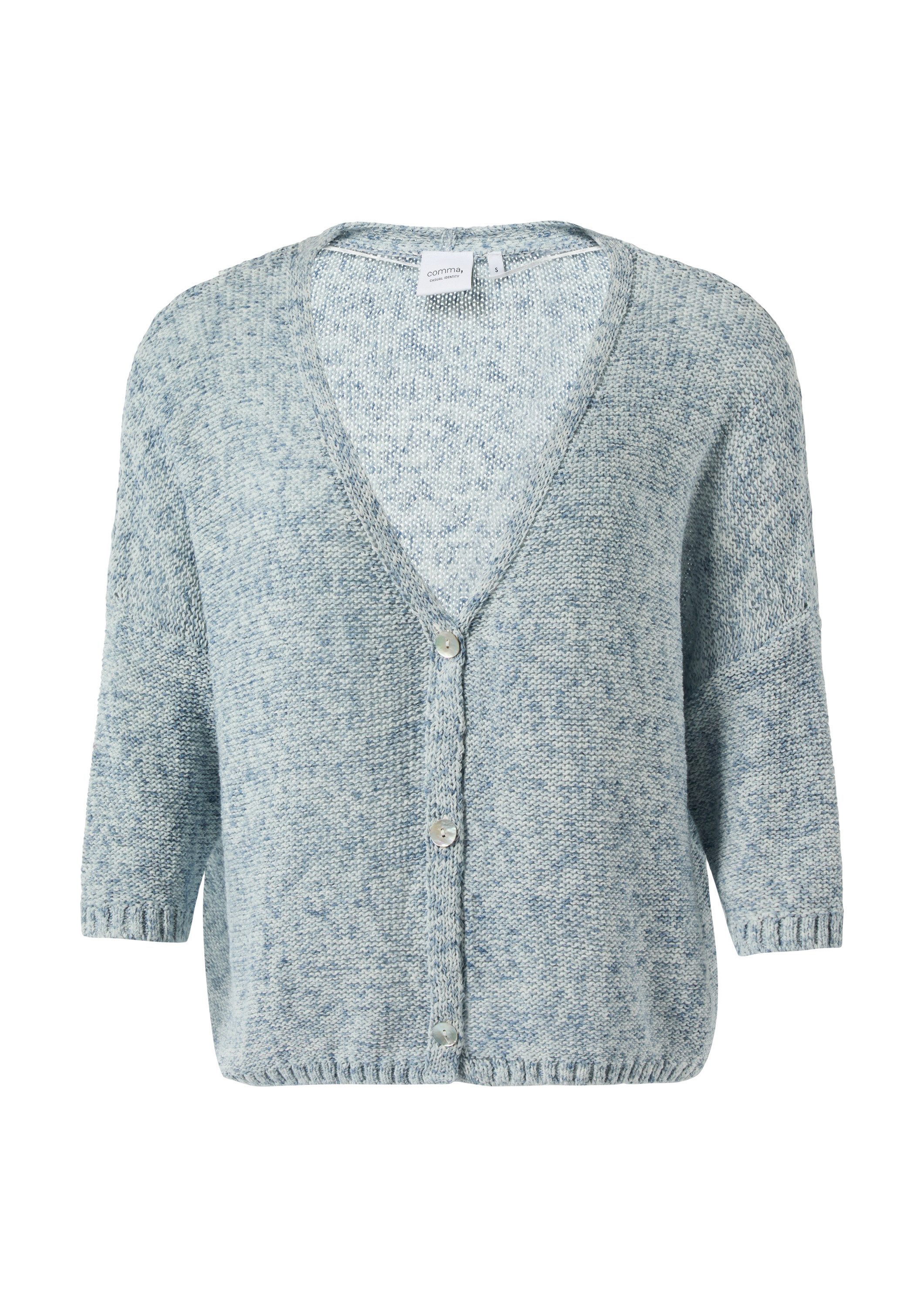 comma Cardigan Strickjacke Strickjacke aus Baumwollmix günstig online kaufen