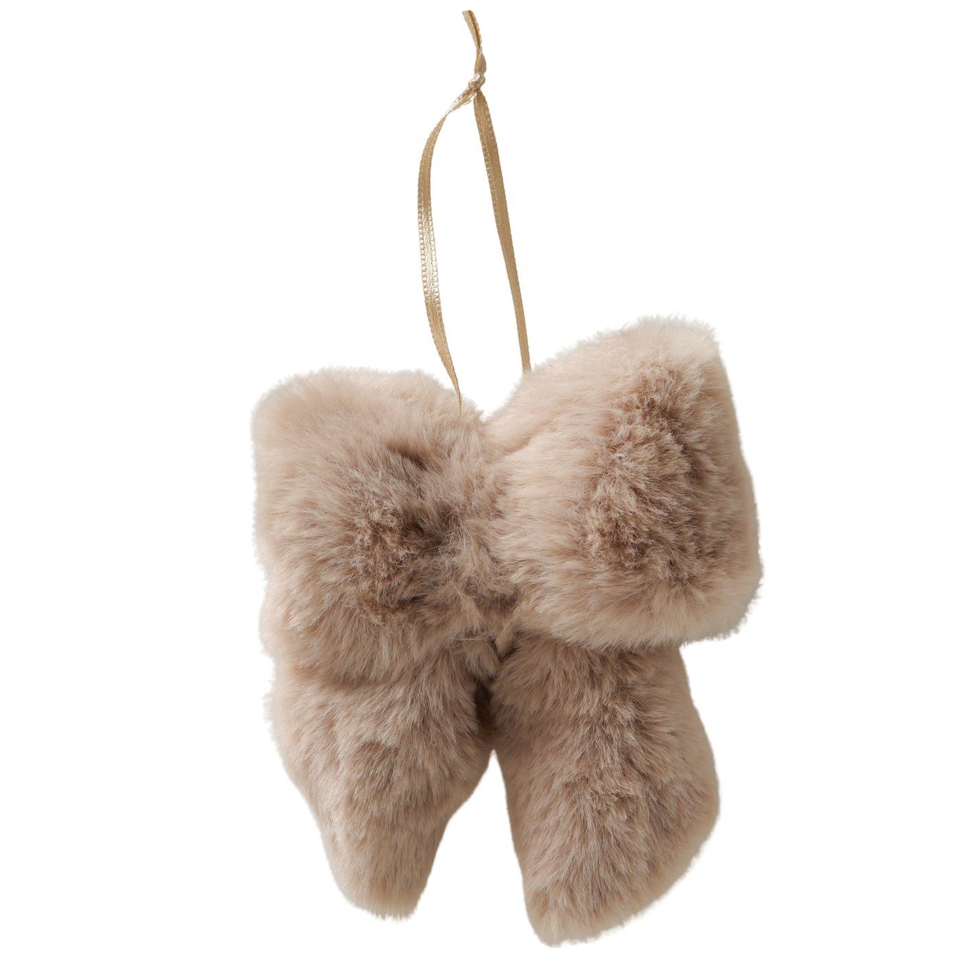 BOLTZE GRUPPE GmbH Dekohänger Boltze Schleife Felly, Plüsch beige 13cm, 2086214
