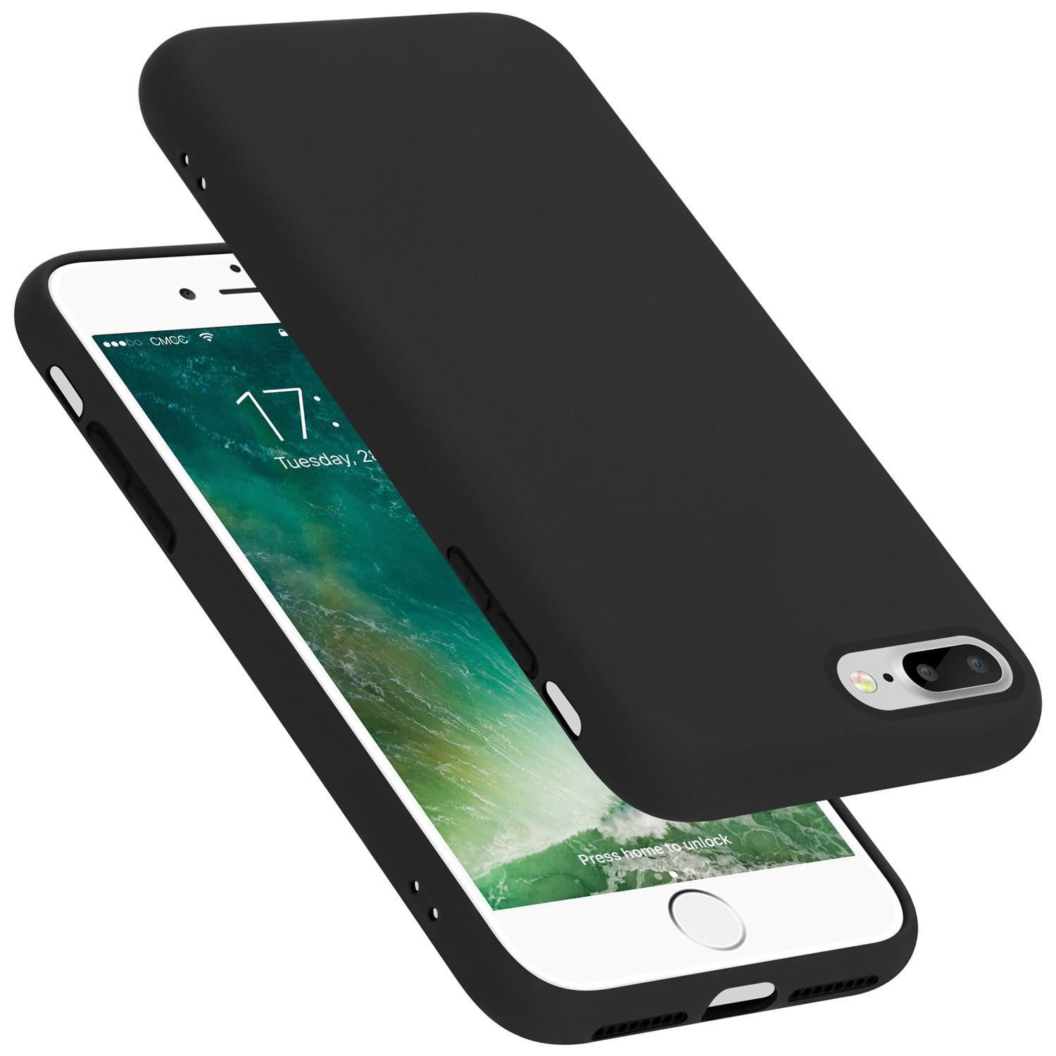 Cadorabo Handyhülle für iPhone 7 PLUS / 7S PLUS / 8 PLUS Hülle Apple iPhone 7 PLUS / 7S PLUS / 8 PLUS, Flexible Hülle TPU Silikon Schutzhülle Back Cover Case