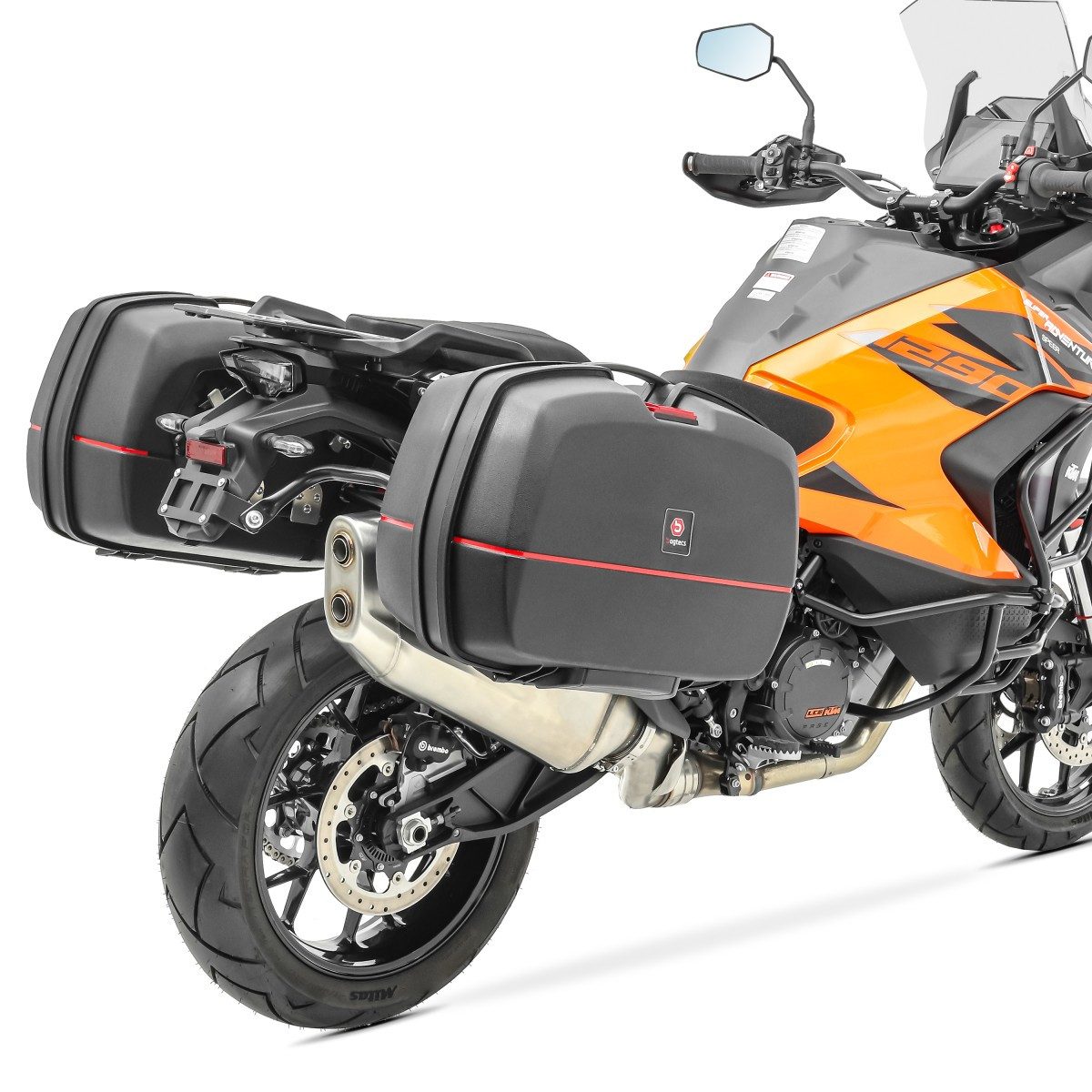 Bagtecs Kofferset Motorrad Koffer # TB8S Seitenkoffer 2x45 Liter + Anbauadapter