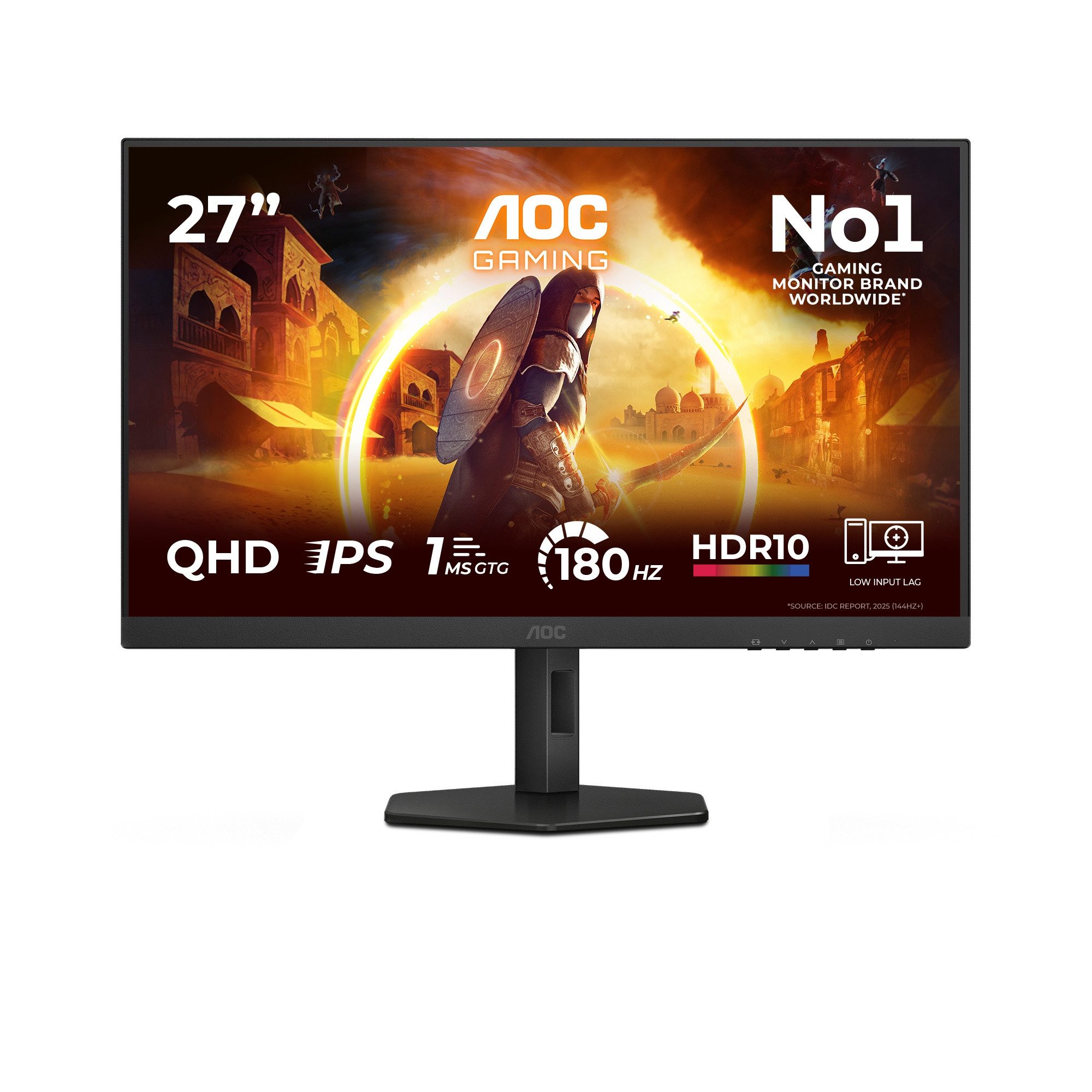AOC G4 Q27G4XF TFT-Monitor (2560 x 1440 px, QHD, 1 ms Reaktionszeit, 180 Hz, LED)