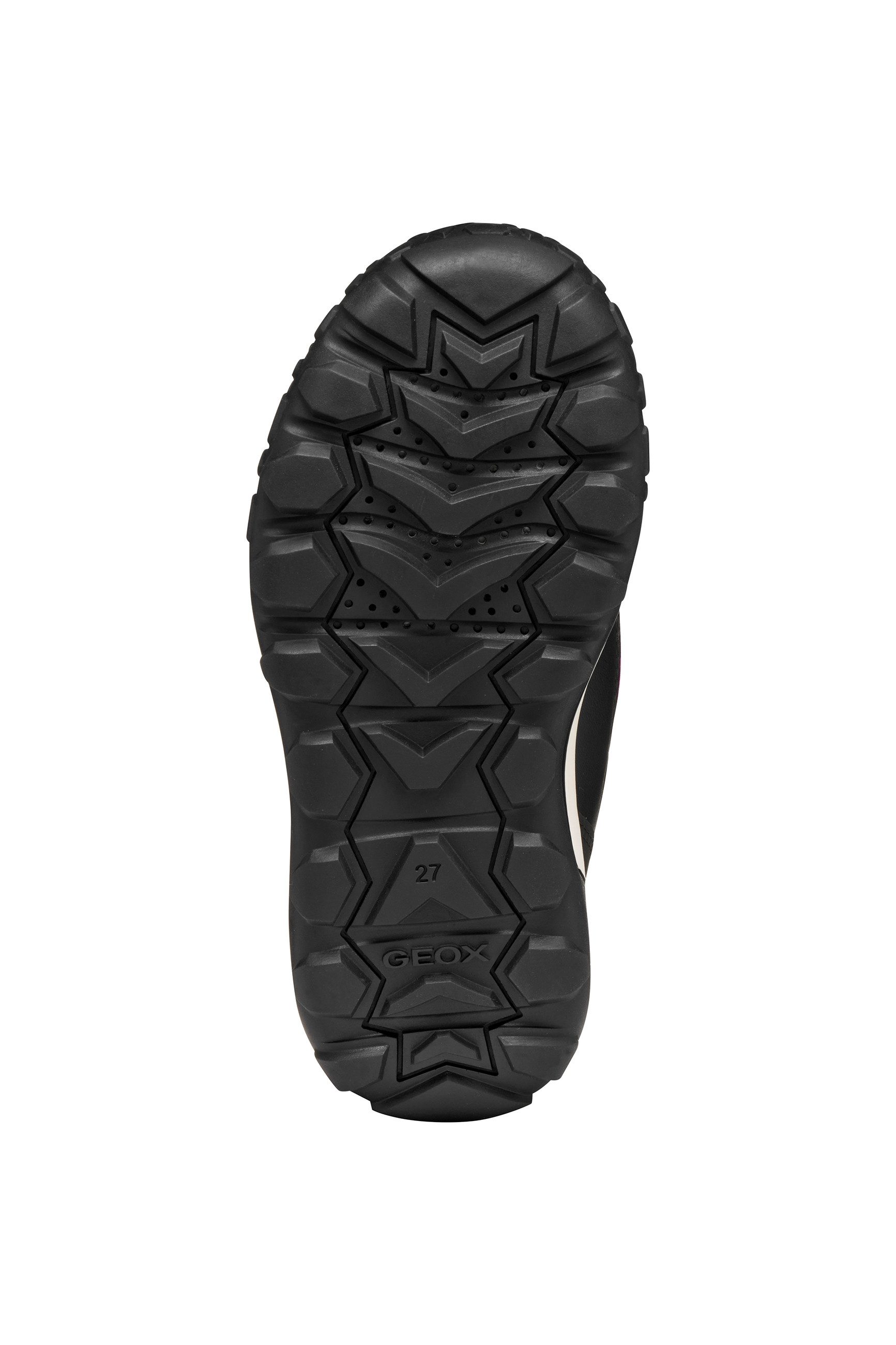 Geox J TREKKYUP GIRL B AB Winterboots Klettstiefel mit Warmfutter, Größenschablone zum Download