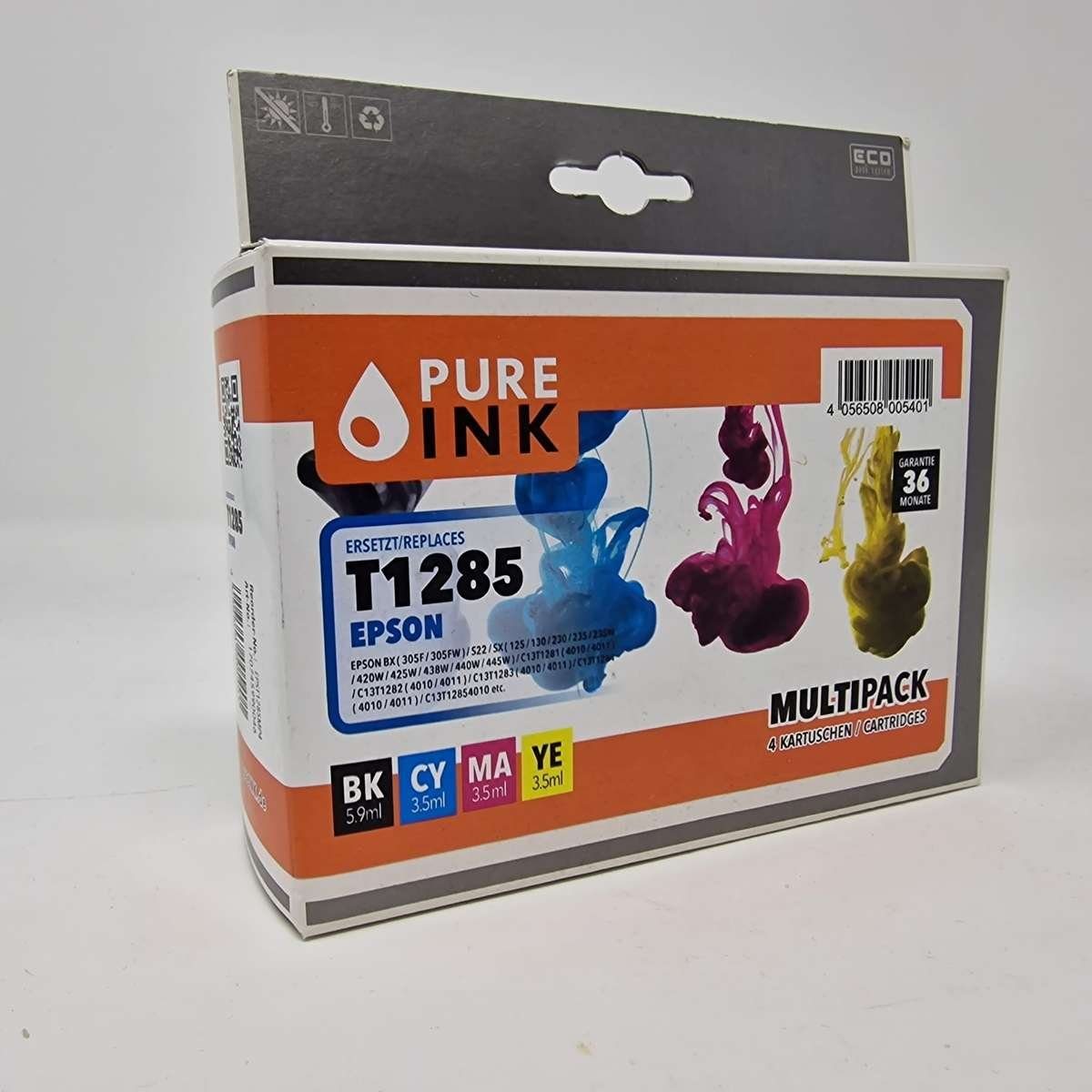 Pure Ink 4er Multipack ersetzen Epson Patronen T1285 Tintenpatrone